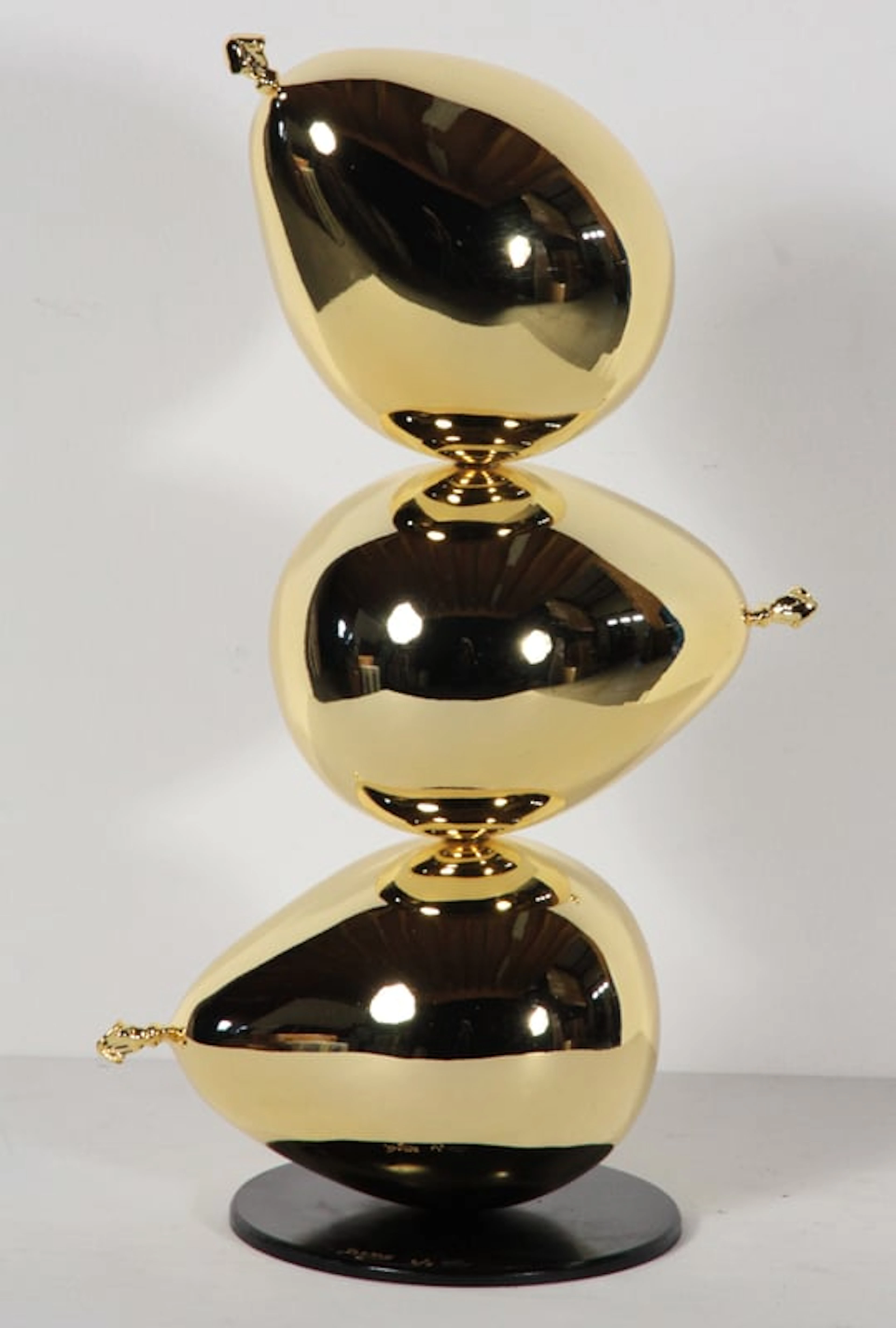 Philippe Berry - Contemporary Artist - Trois ballons de foire or