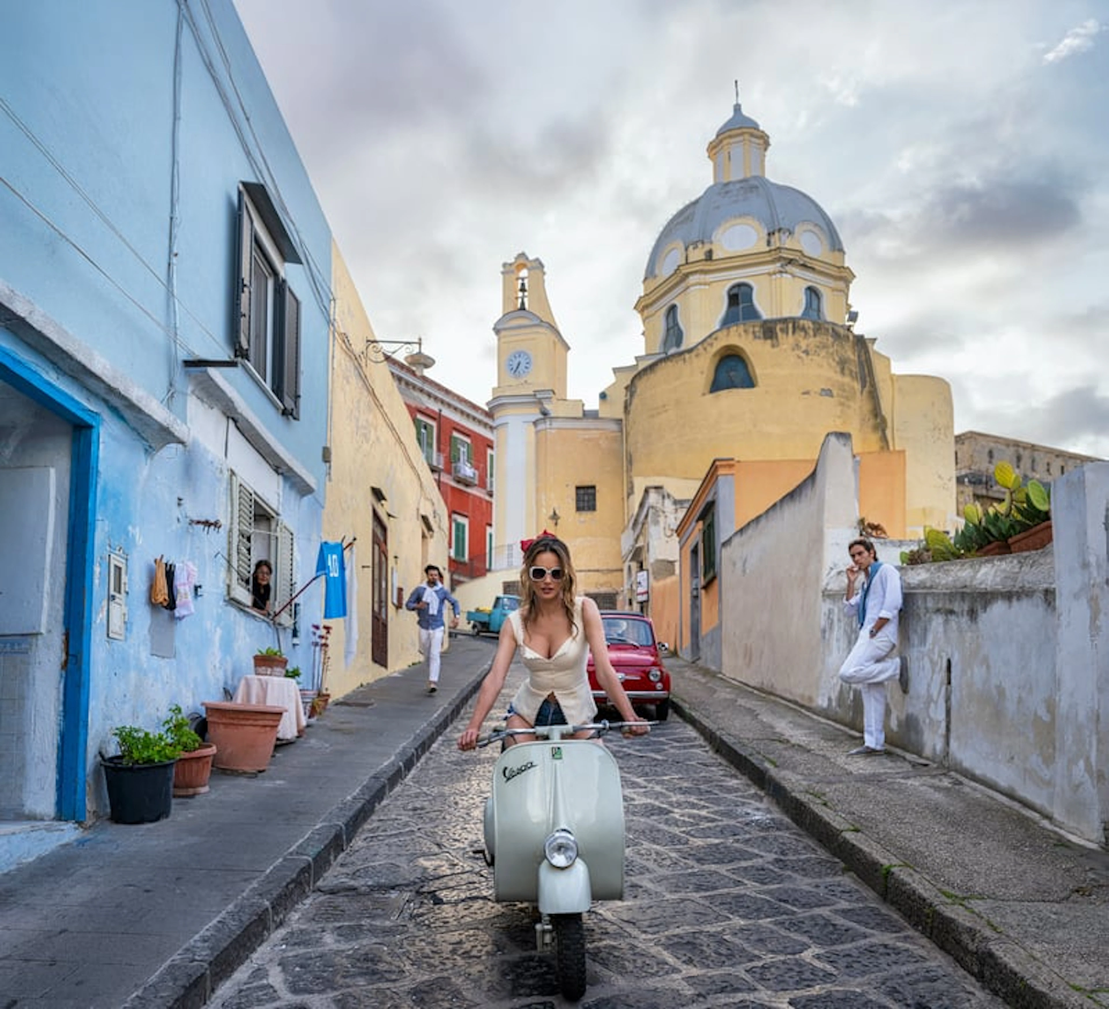 David Yarrow - Contemporary Photographer - The Girl on the Vespa (Colour)