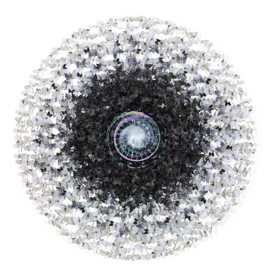 Annalu - Contemporary Sculptor - Dreamcatcher Black Mirror