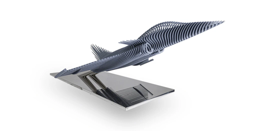 Antoine Dufhilo - Optical Art - Rafale Gris
