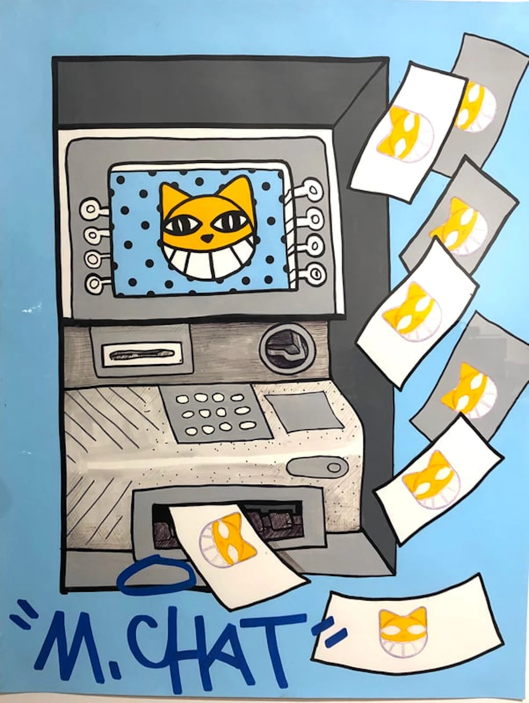M. Chat - Street Artist - Cash Stamps, 2019