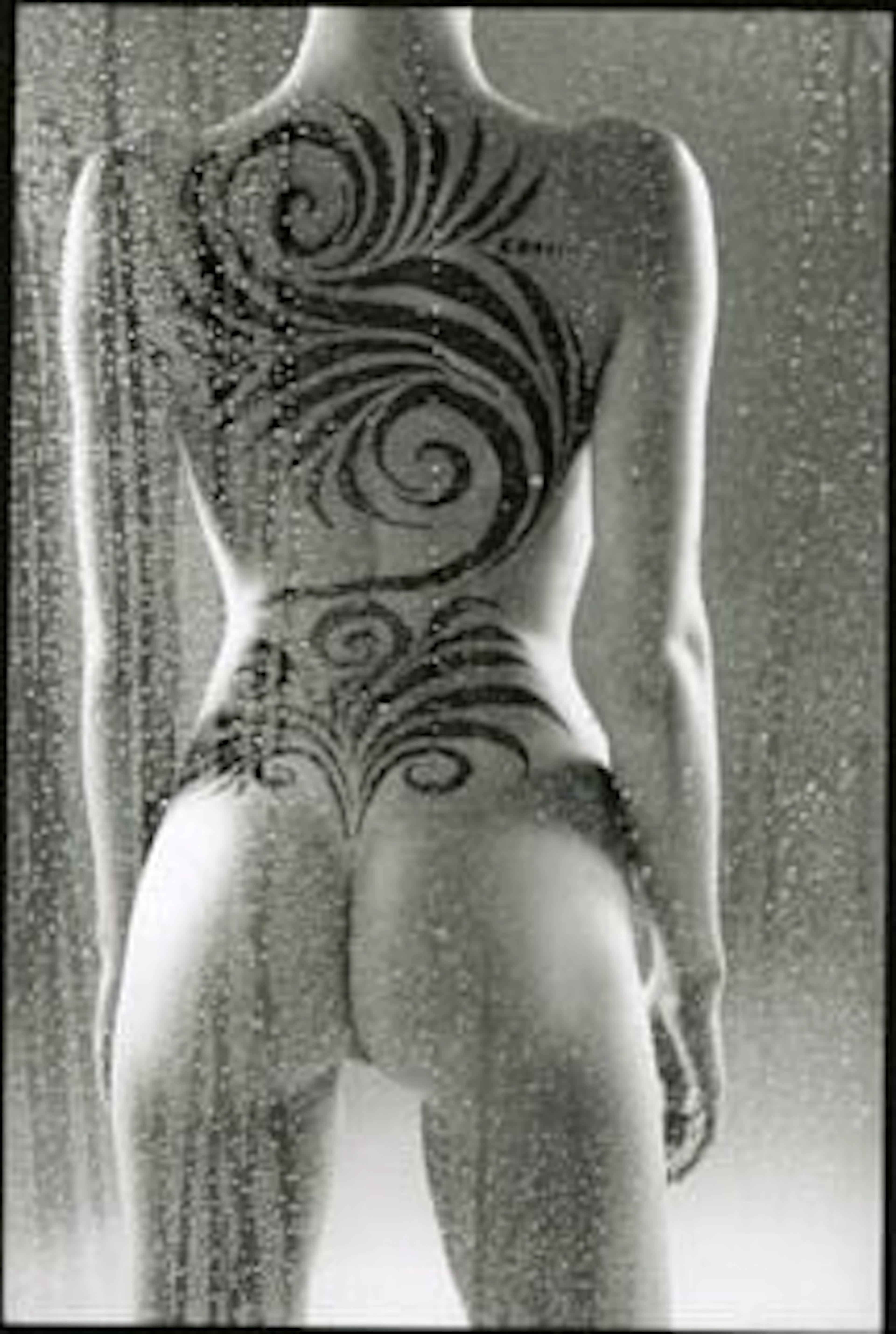 Hervé Lewis - Contemporary Photographer - Nu tatoué debout de dos