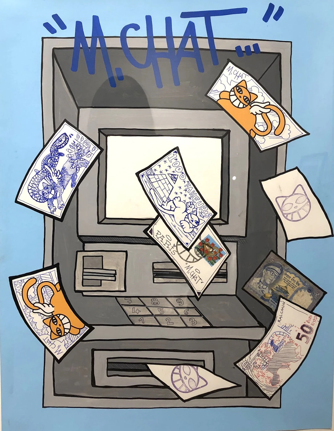 M. Chat - Street Artist - M. Chat Money, 2019