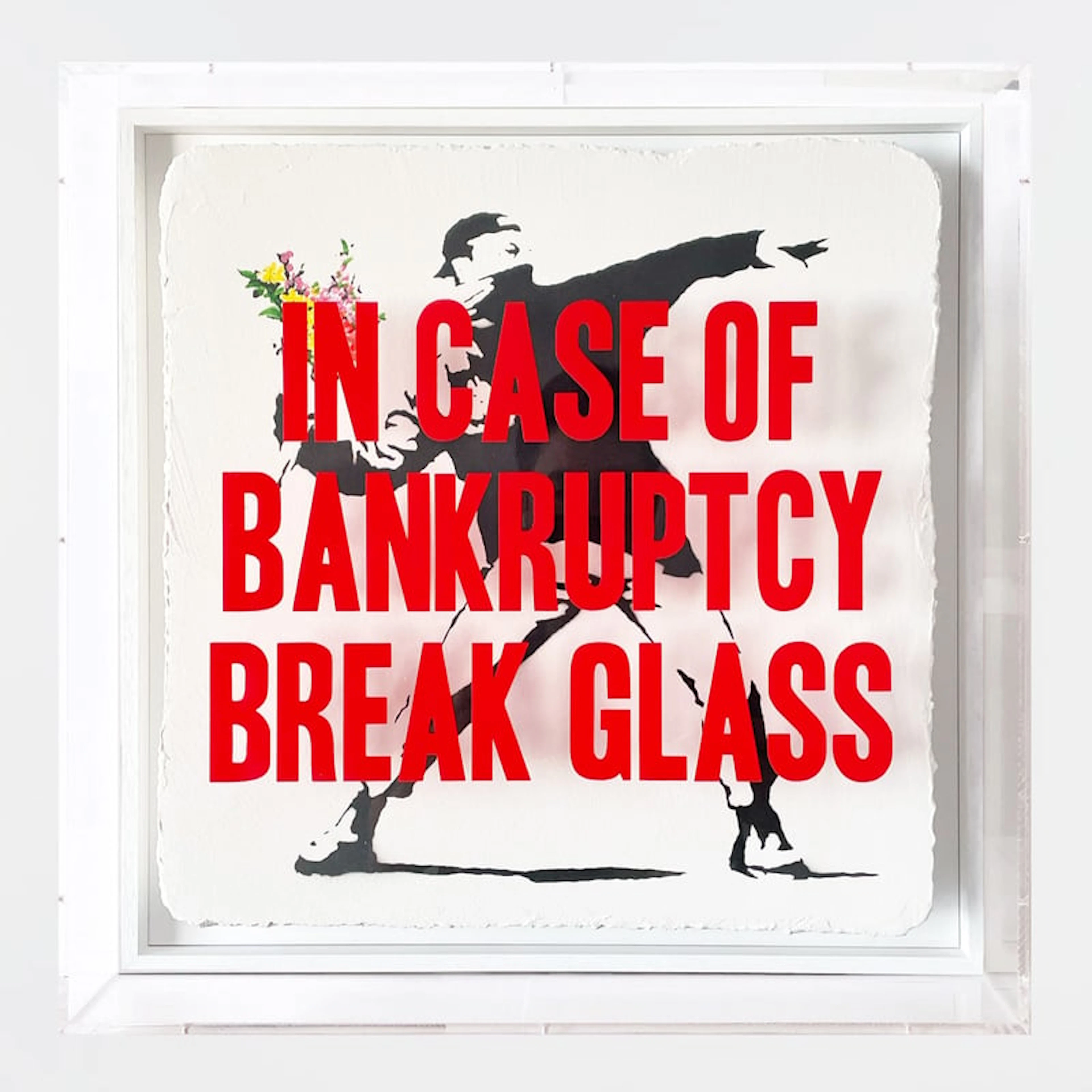 Thirsty Bstrd - Street Artist - In Case of Bankruptcy - Flower Thrower