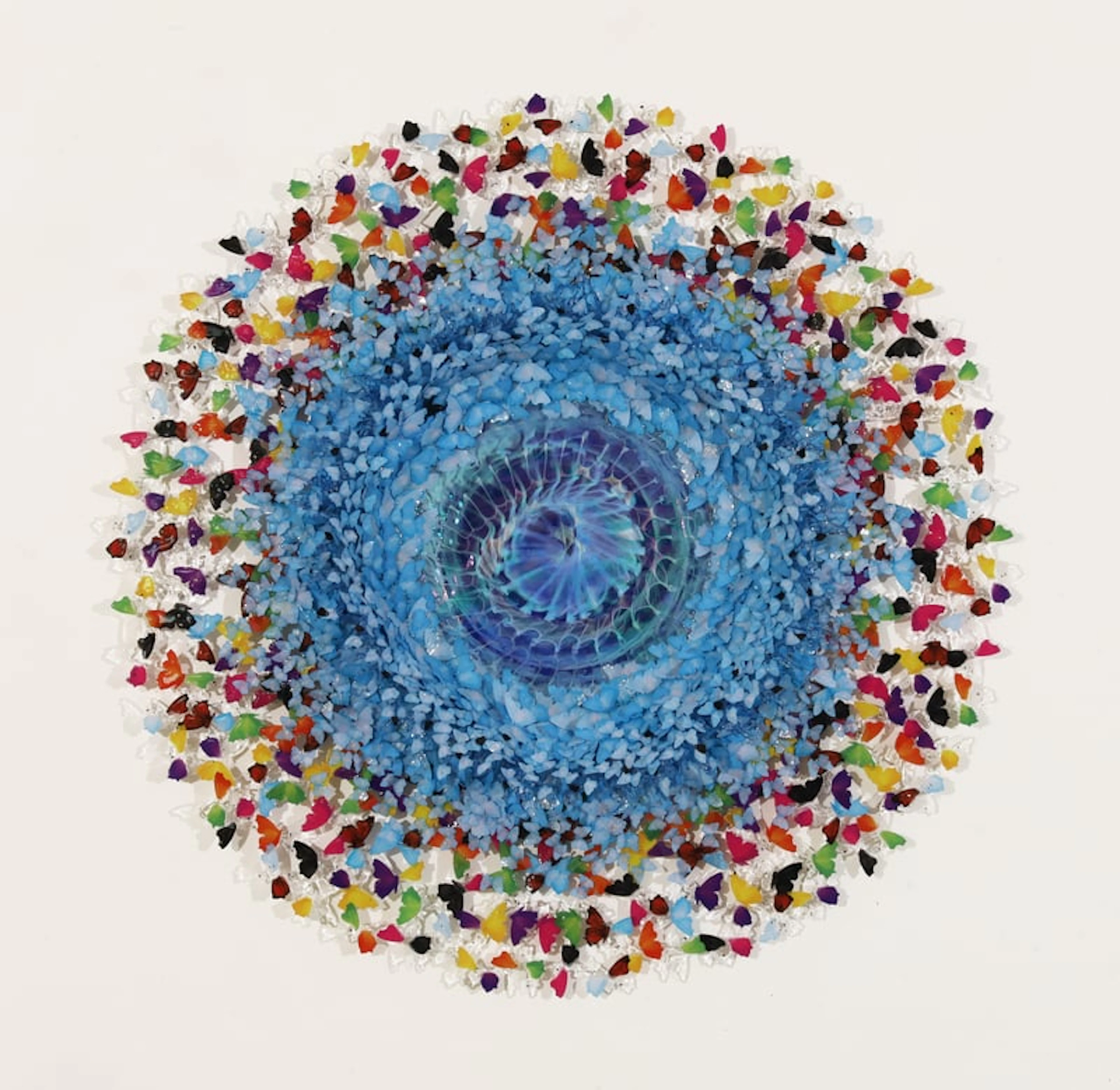 Annalu - Contemporary Sculptor - Dreamcatcher blue dip in the colors