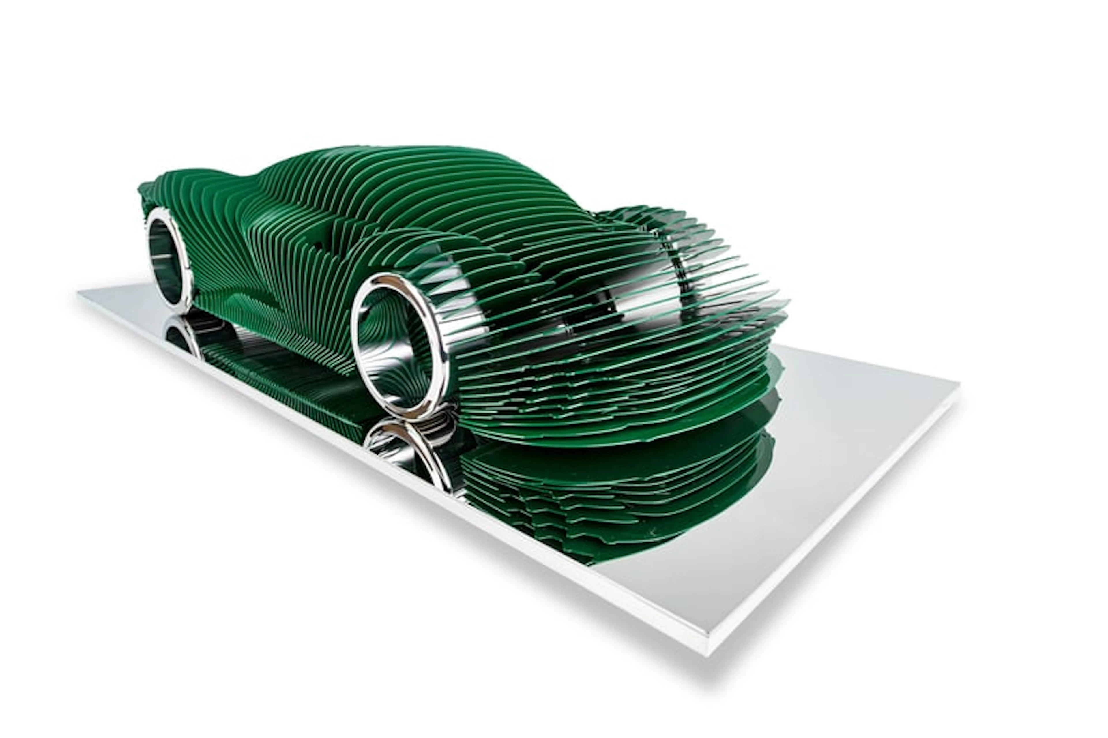 Antoine Dufhilo - Optical Art - Ferrari Daytona SP3 - Verte