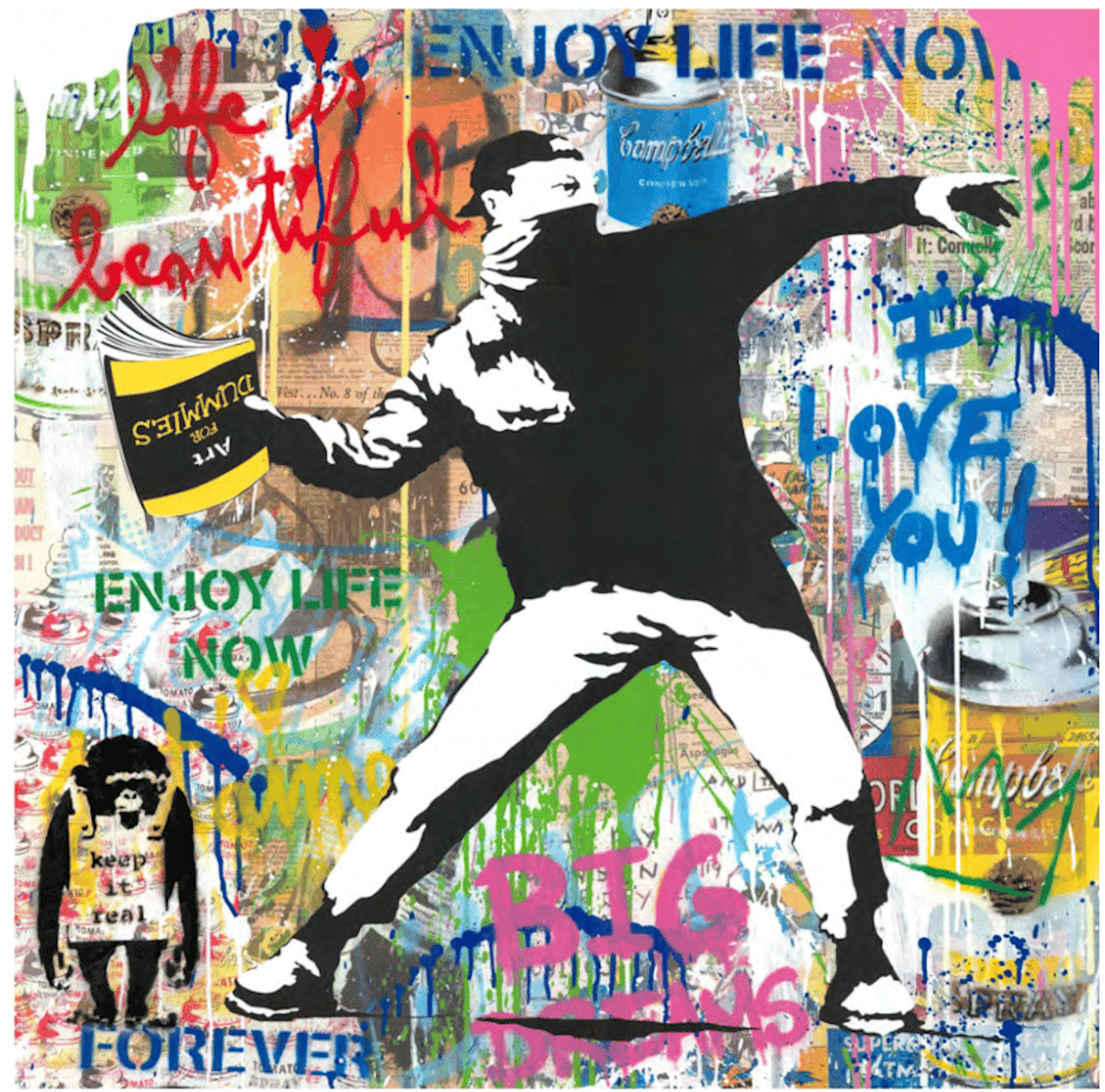 Mr Brainwash - Street Artist - Banksy Thrower, 2022