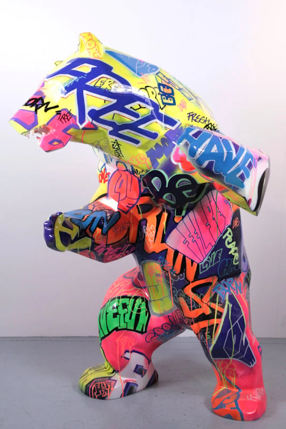 Richard Orlinski - Contemporary Sculptor - Ours debout - Tagué
