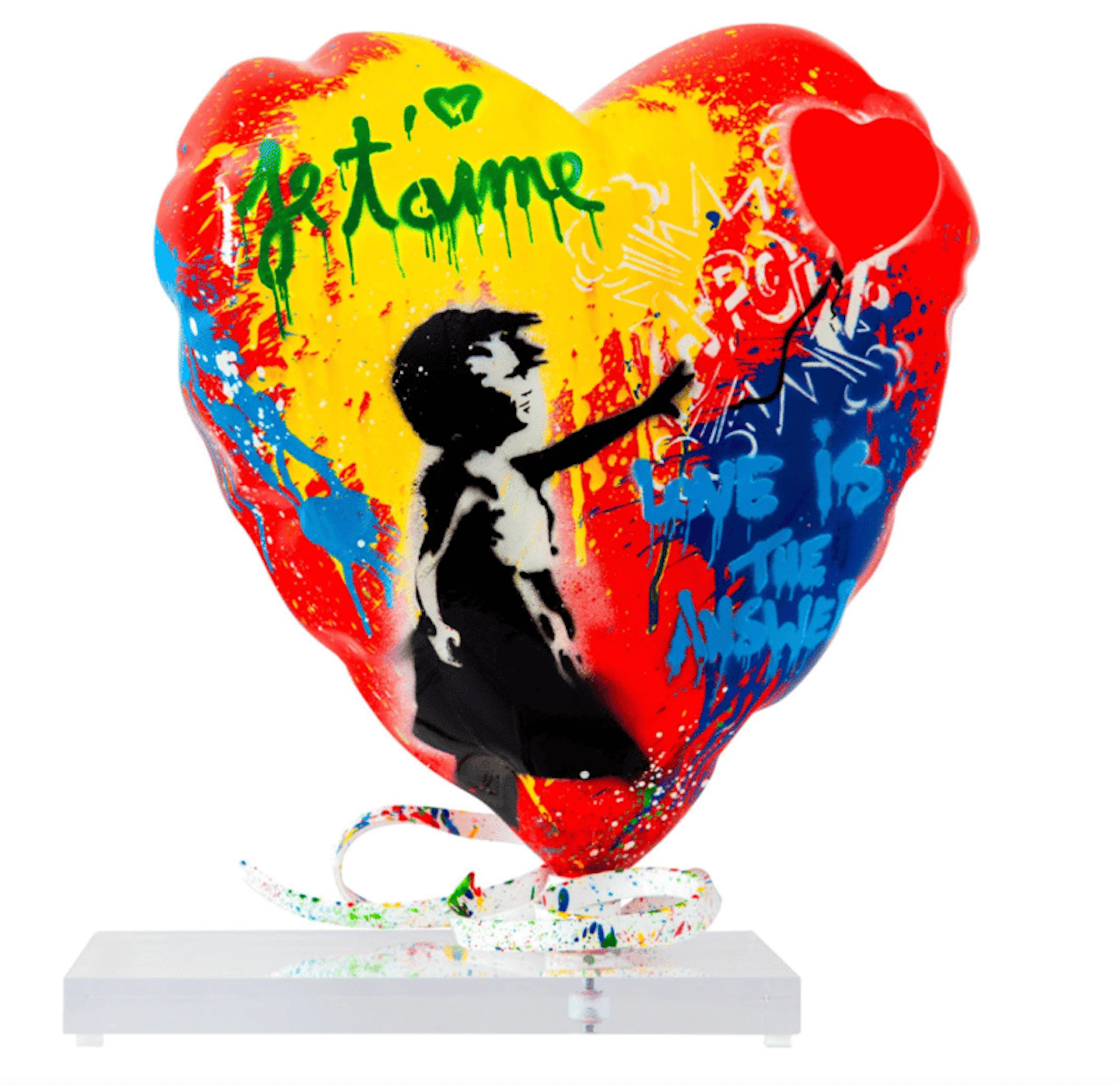 Mr Brainwash - Street Artist - Balloon Heart, 2023