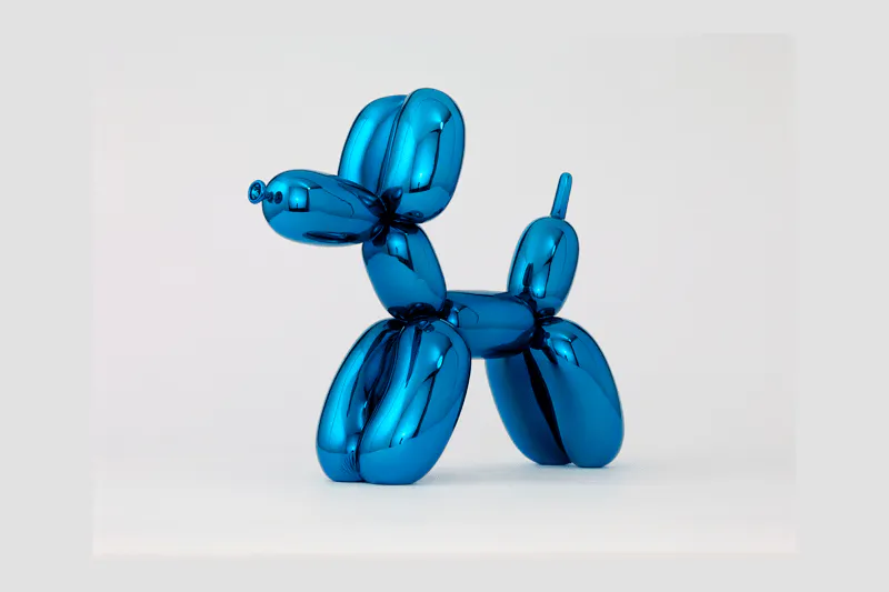 Jeff Koons - Contemporary Sculptor - Balloon Dog (Blue), 2021