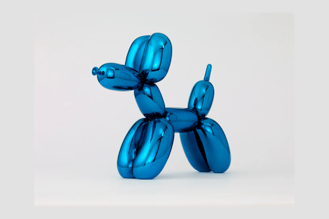 Jeff Koons - Contemporary Sculptor - Balloon Dog (Blue), 2021