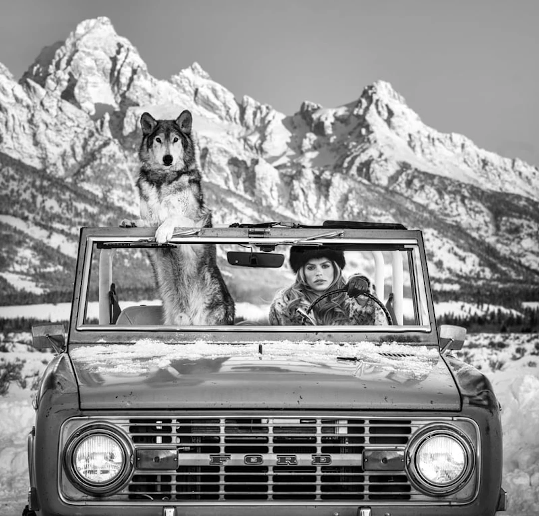 David Yarrow - Contemporary Photographer - The Tetons (B&W), 2025
