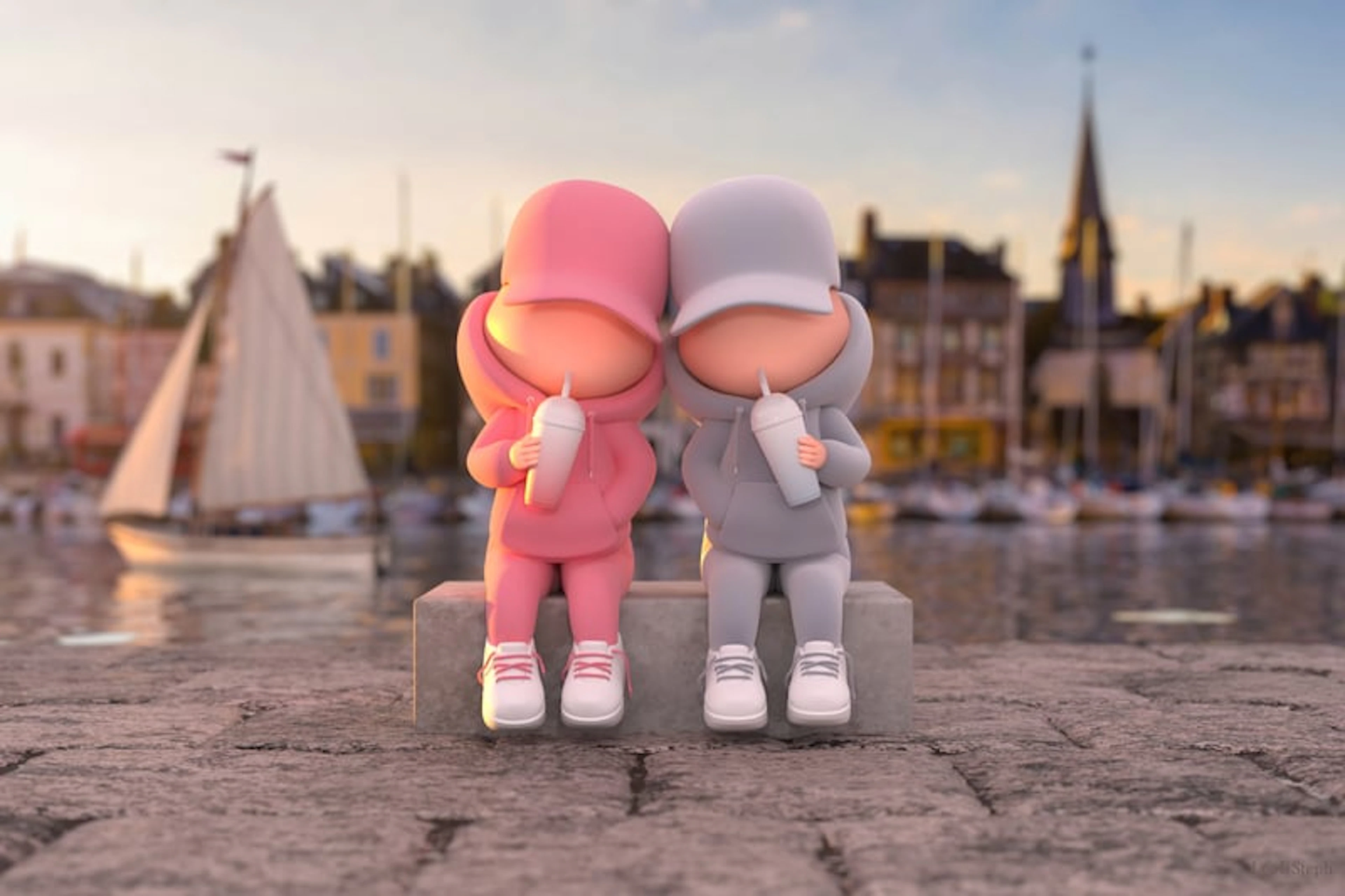 Leo and Steph - Post-Pop Art Artists - Kid Cup Honfleur