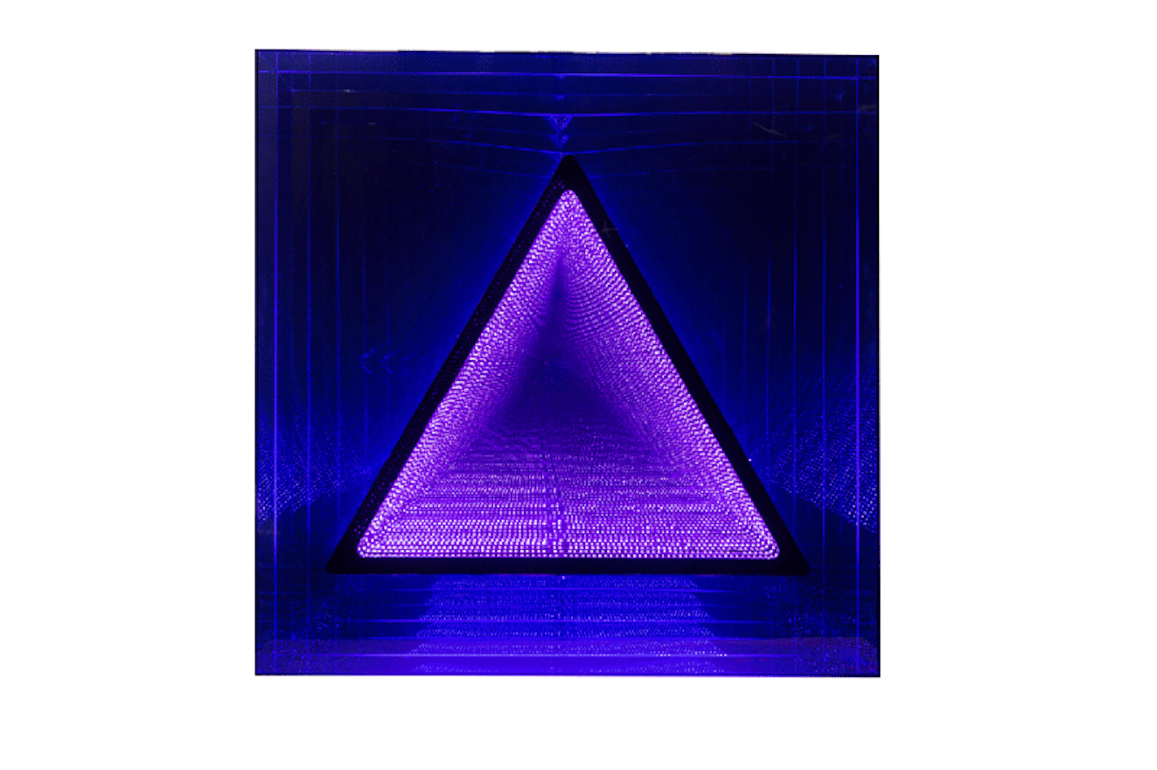 Emmanuelle RYBOJAD - LED coffrage carré ST triangle : bleu / rose