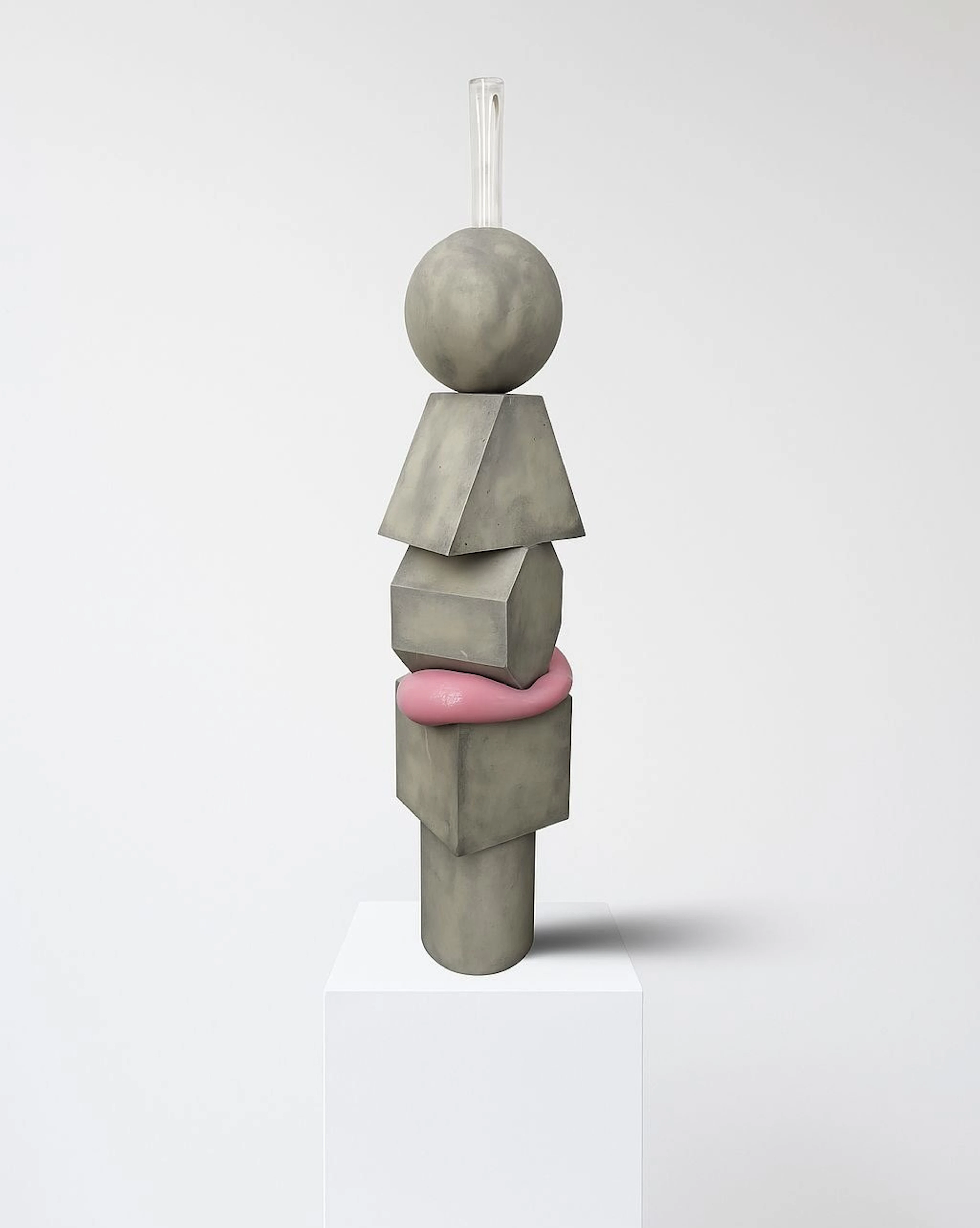 Paul Sibuet - Contemporary Sculptor - Play doh béton et rose 180 cm