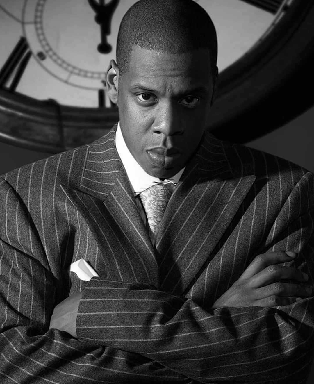 Markus Klinko - Celebrities Photographer - Jay Z : The Clock, B&W (small)