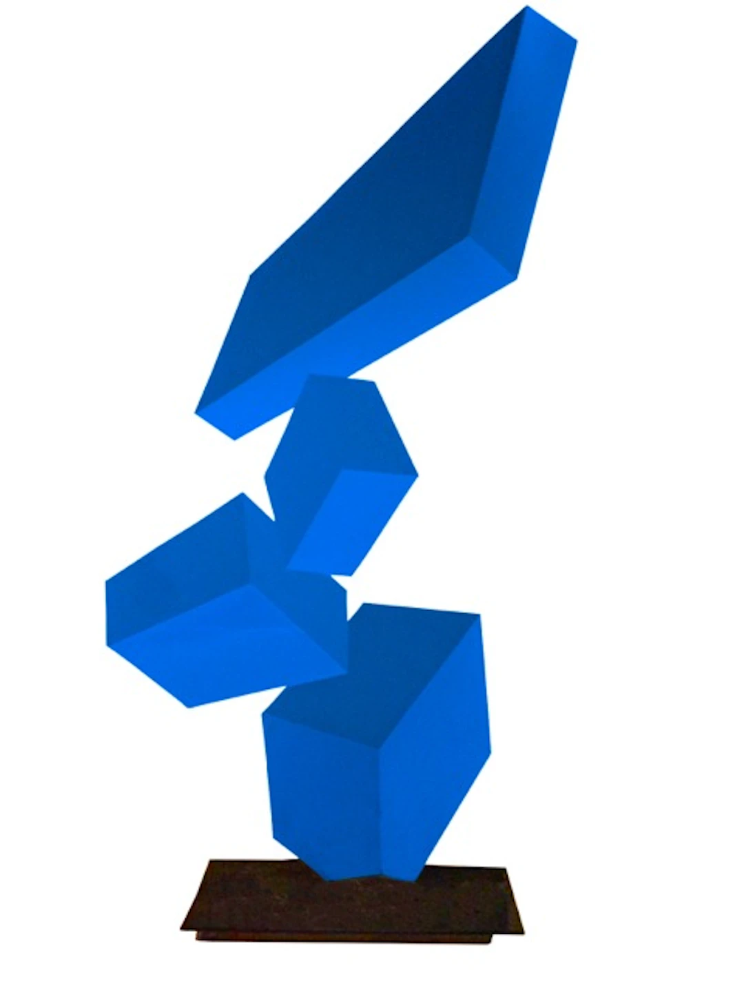 Rafael Barrios - Optical Art Sculptor - Basculée FM3 - Iridescent Blue