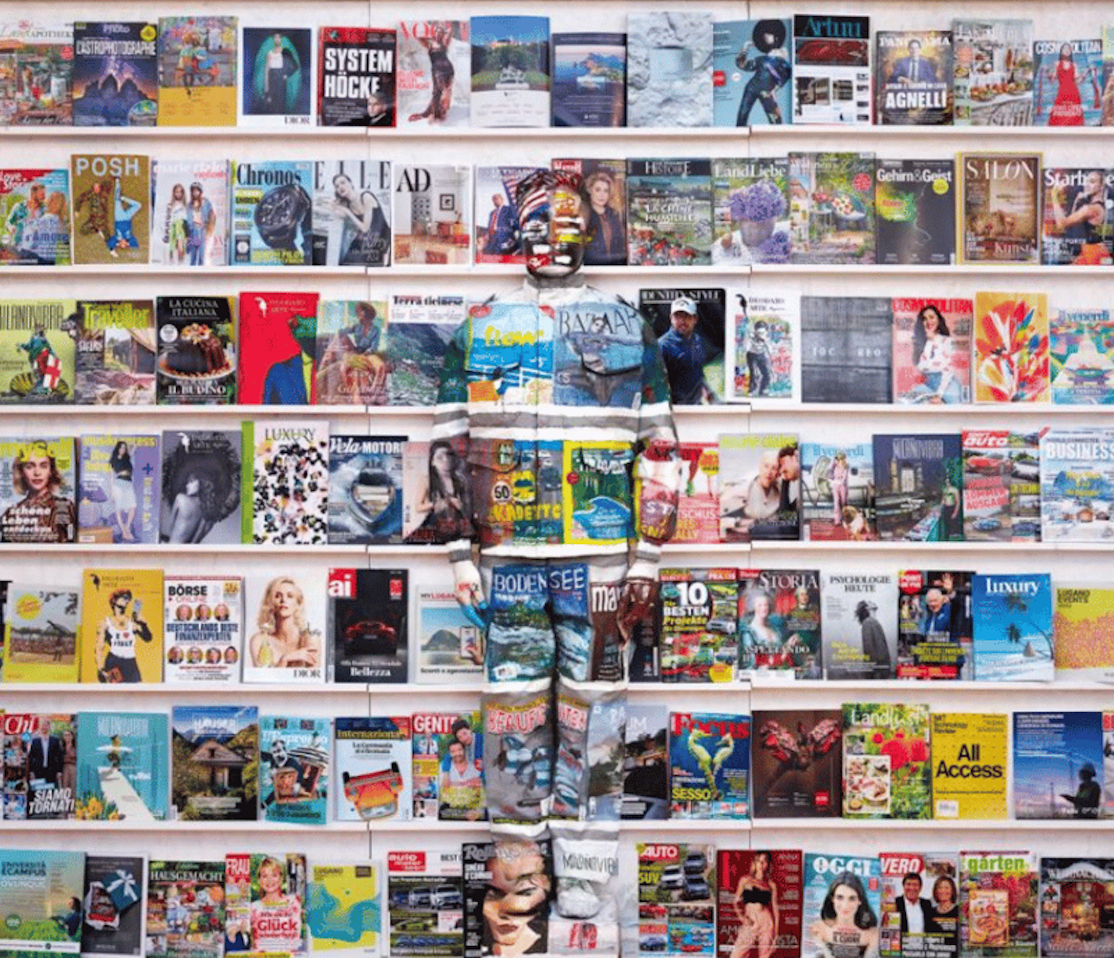 Liu Bolin - Contemporary Photographer - Magazine Rack