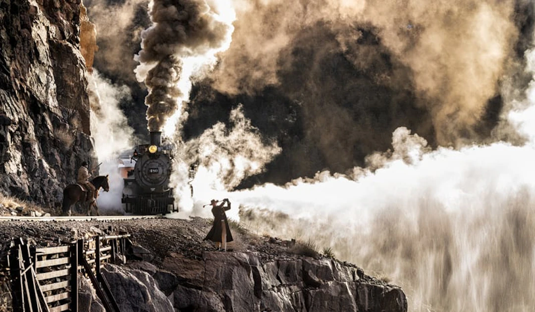 David Yarrow - Contemporary Photographer - The Gunslinger (Colour)
