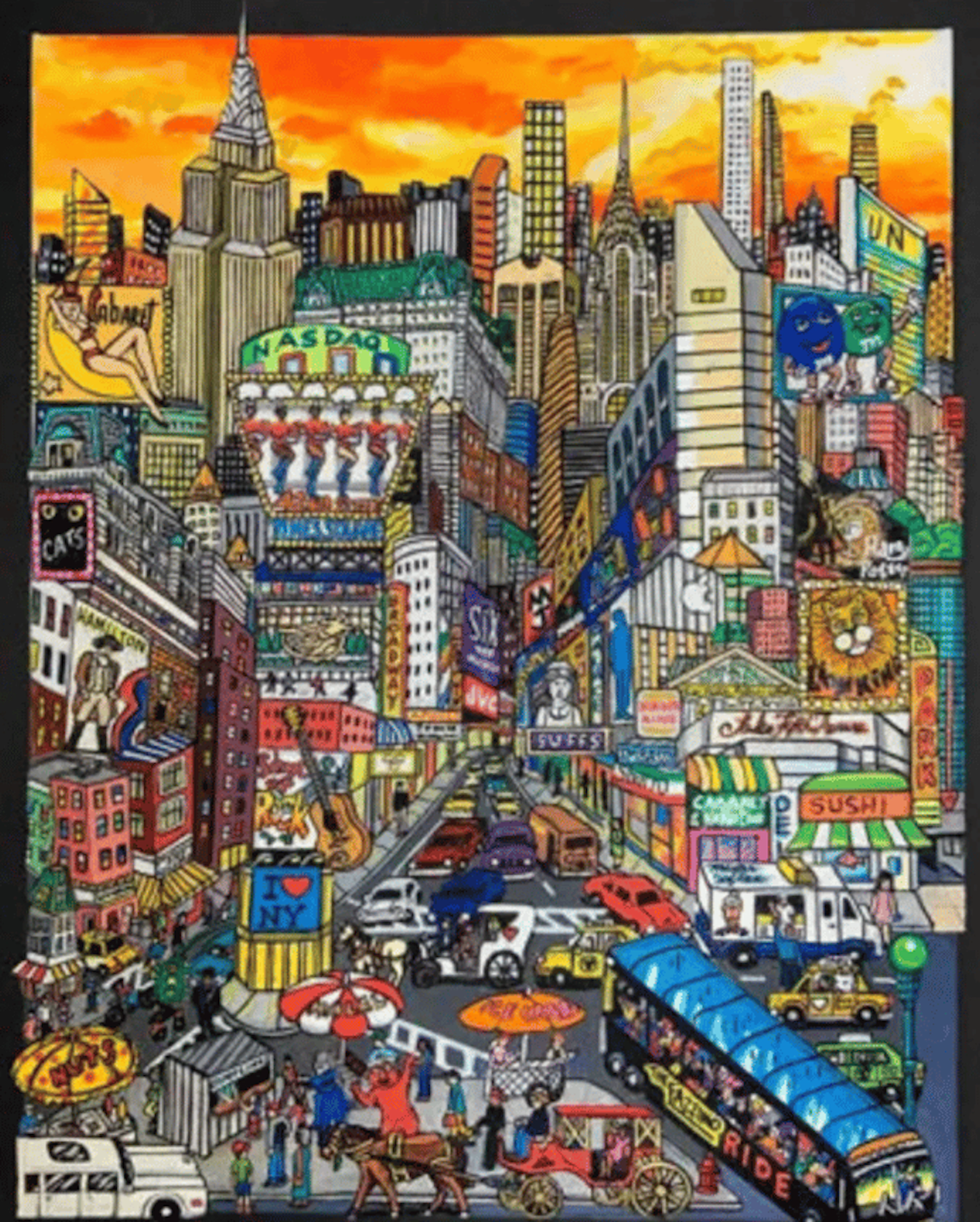 Charles Fazzino – Master of 3D Pop Art: Colorful and Playful Urban