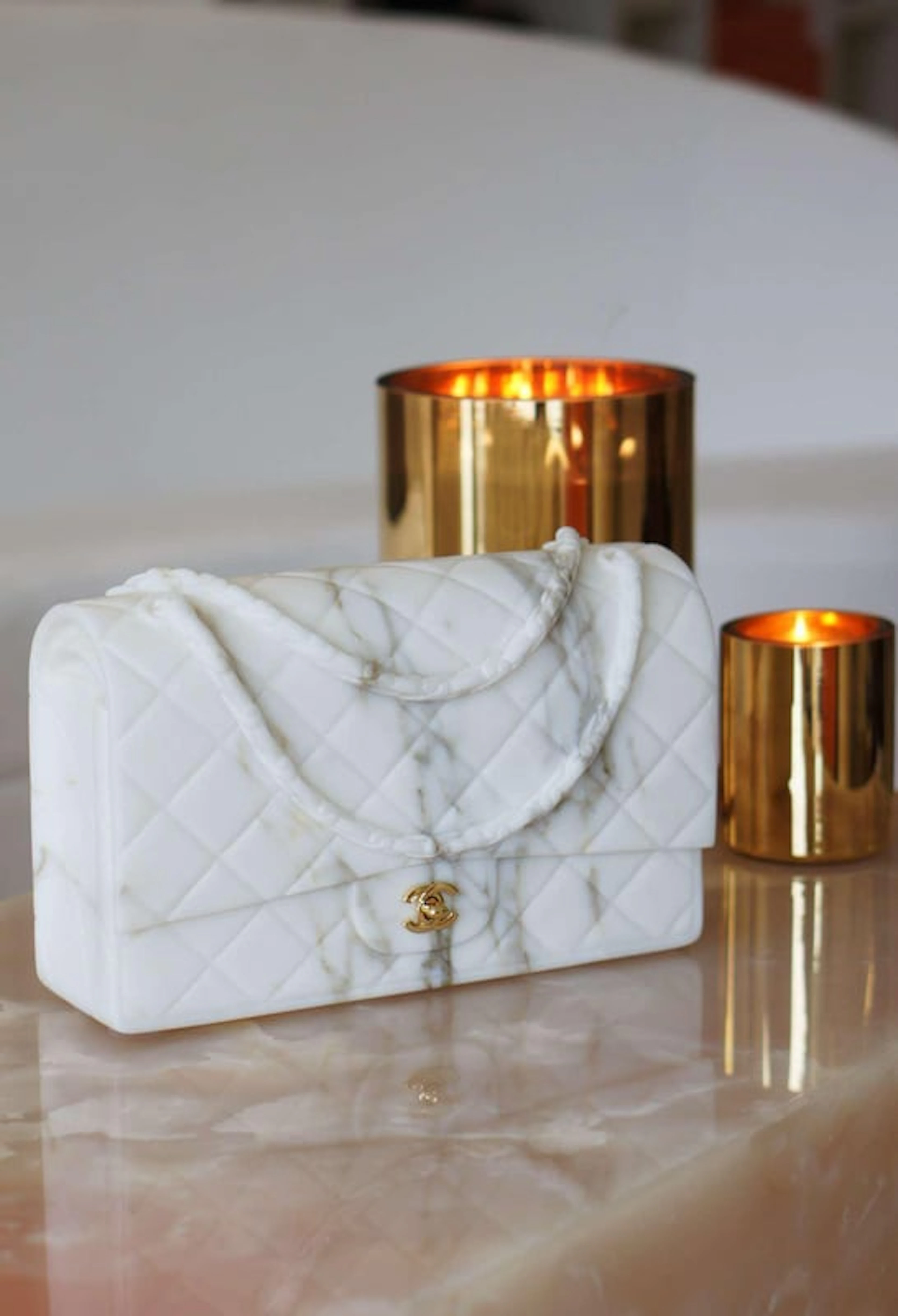 Andrea VALSECCHI - Coco bag in Calacatta gold marble, 2024