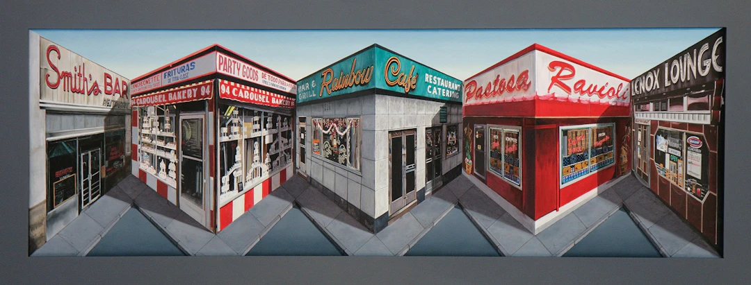 Patrick Hughes - Optical Artist - More Stores, 2011