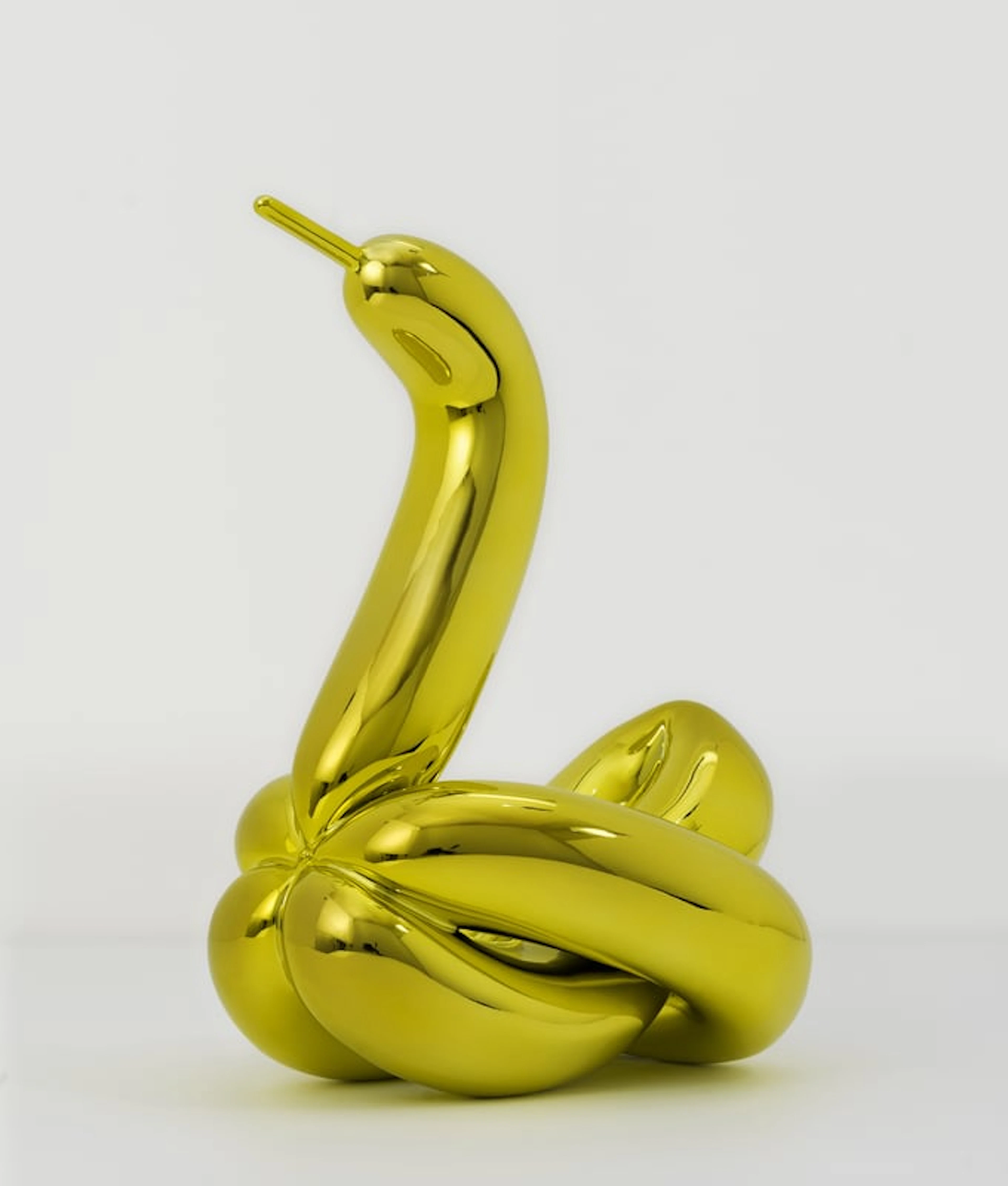 Jeff Koons - Contemporary Sculptor - Balloon Swan (Yellow), 2017