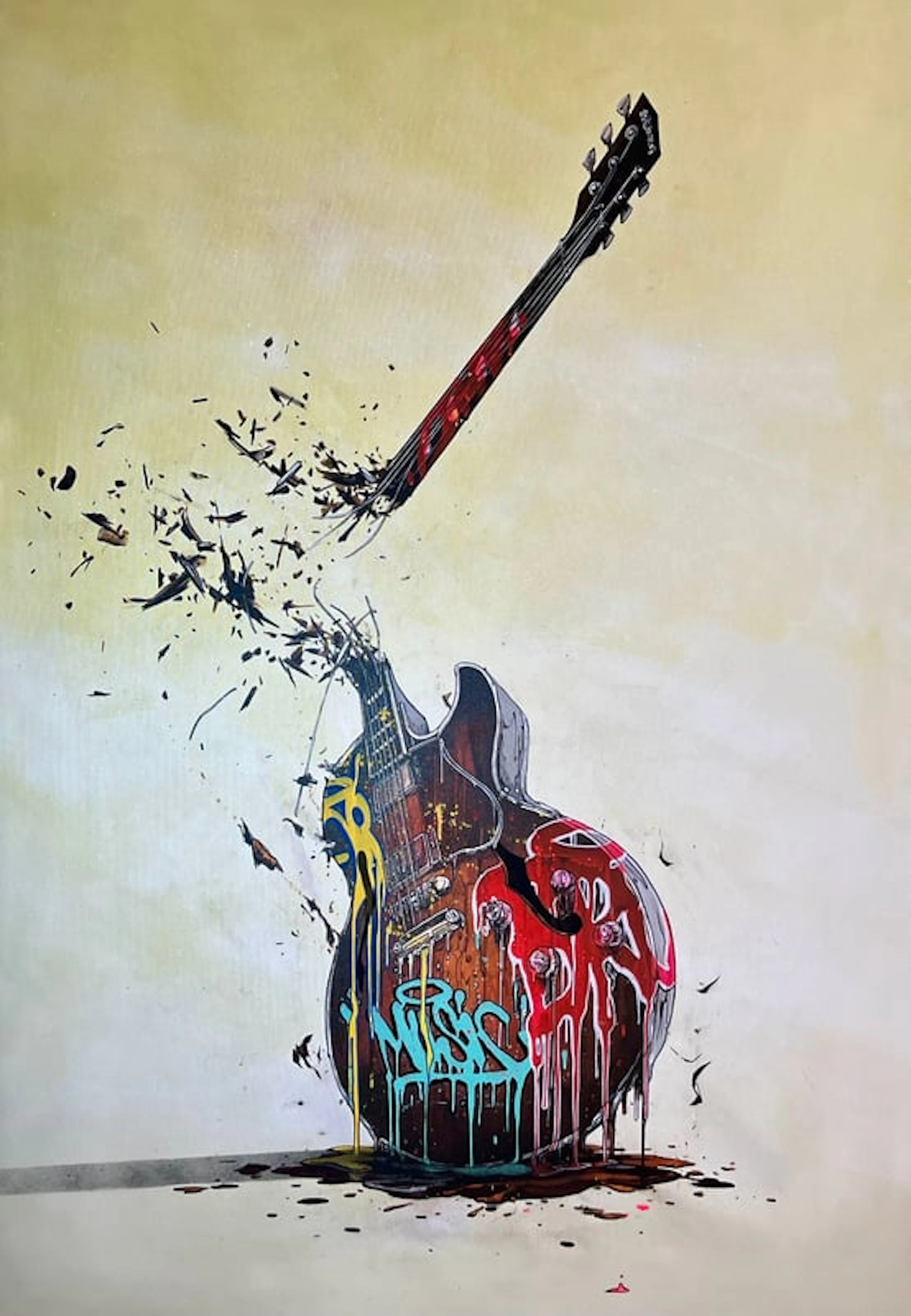 Brusk - Street Art - Dripping Music 06