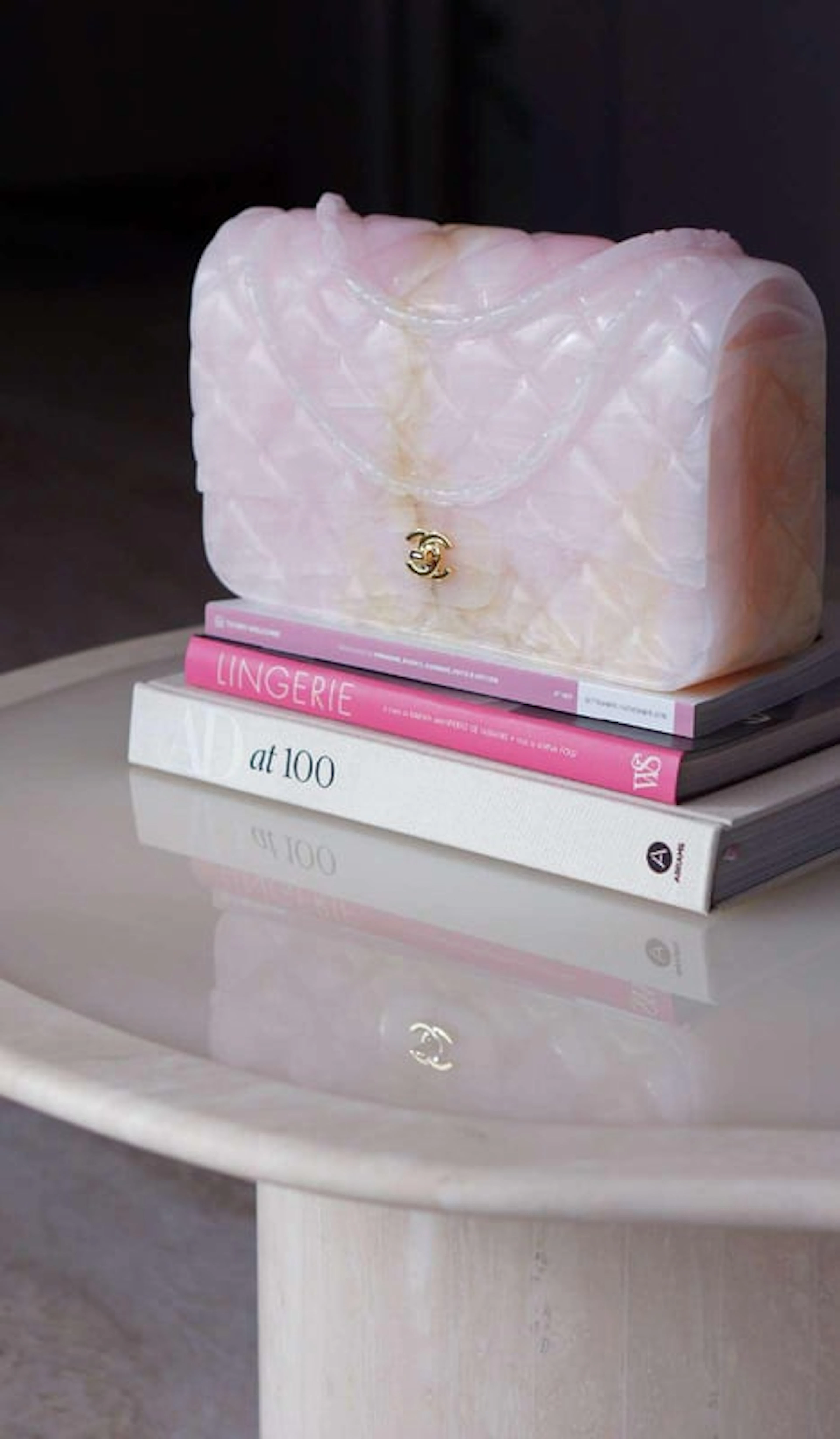 Andrea VALSECCHI - Coco bag in pink Onyx, 2024