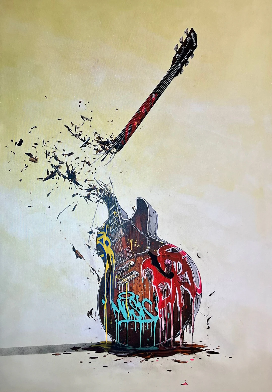 Brusk - Street Art - Dripping Music 06