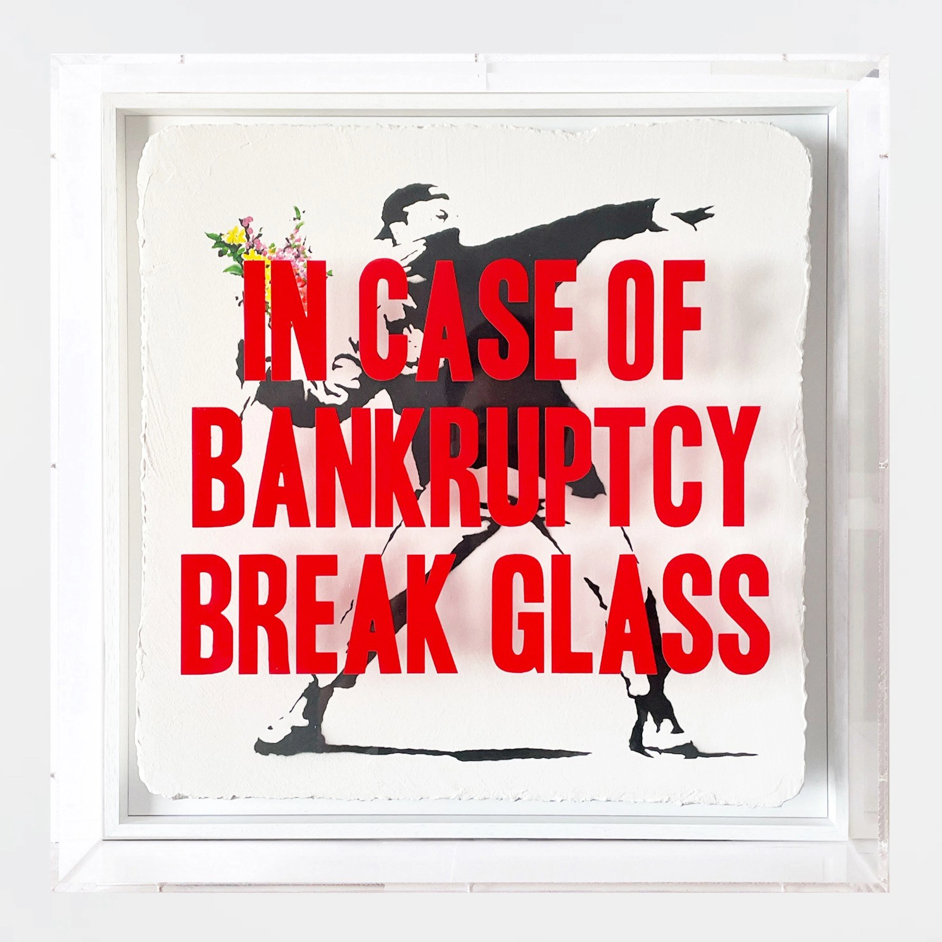 Thirsty Bstrd - Street Artist - In Case of Bankruptcy - Flower Thrower