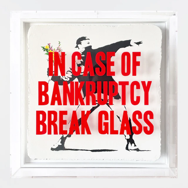 Thirsty Bstrd - Street Artist - In Case of Bankruptcy - Flower Thrower