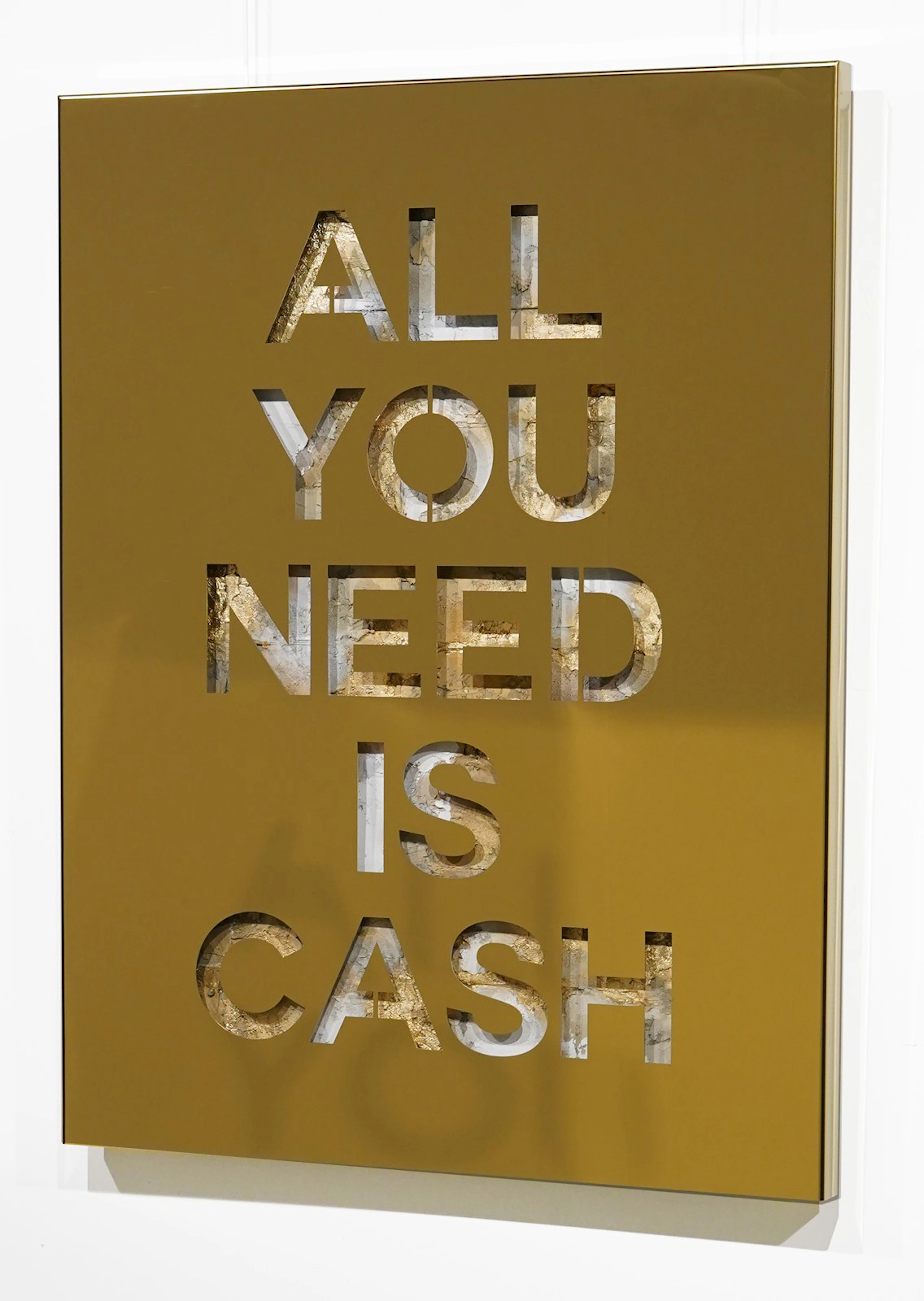 Joseph - Contemporary Artist - All you need is cash - Precious Steel