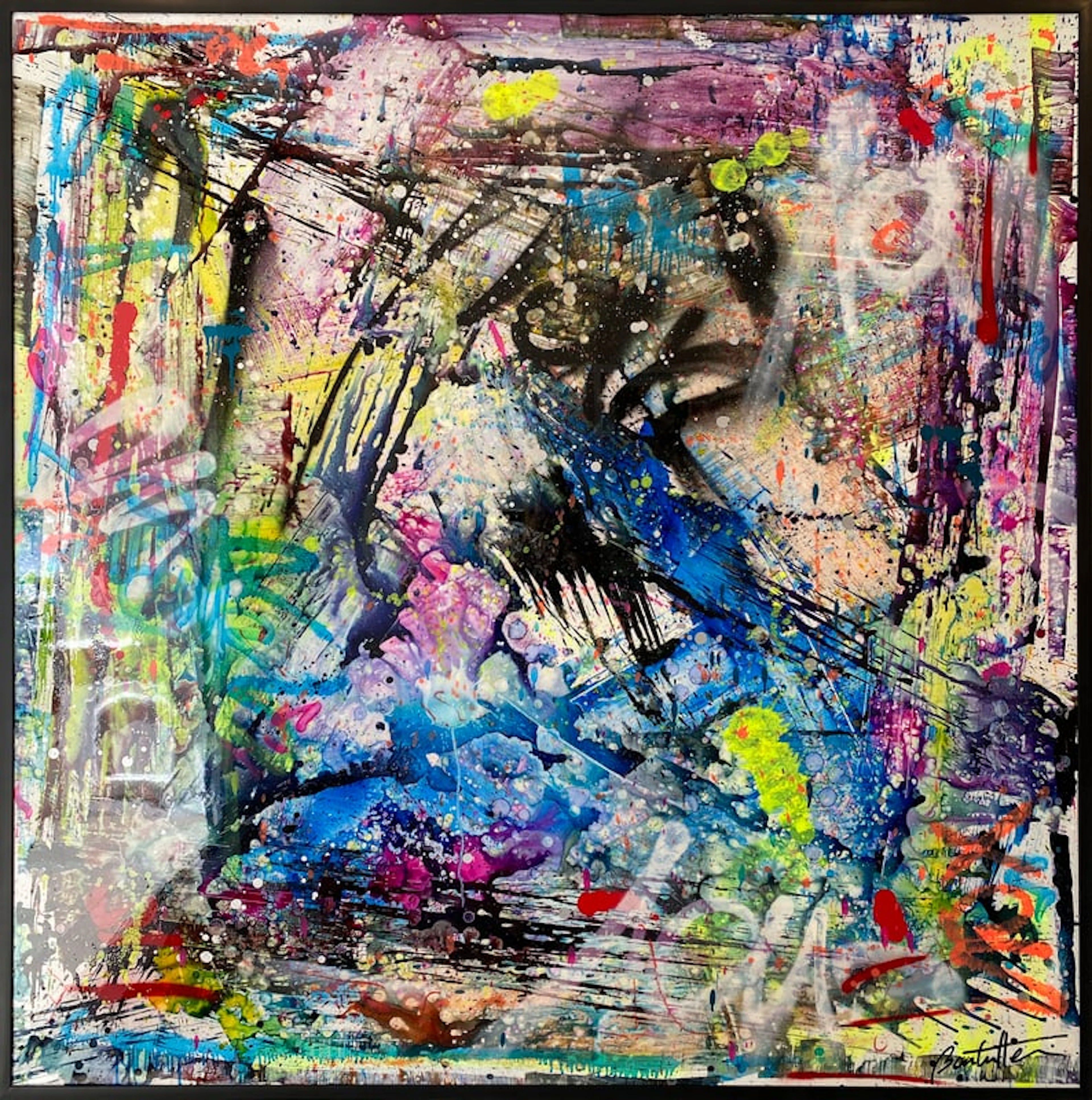 Cédric Bouteiller - Street Artist - Abstract multicolor