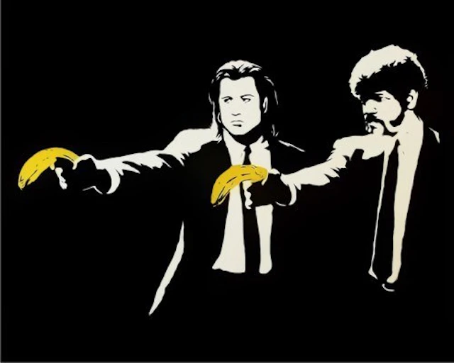 Banksy - Street Artist - Pulp Fiction, 2004 (unsigned)