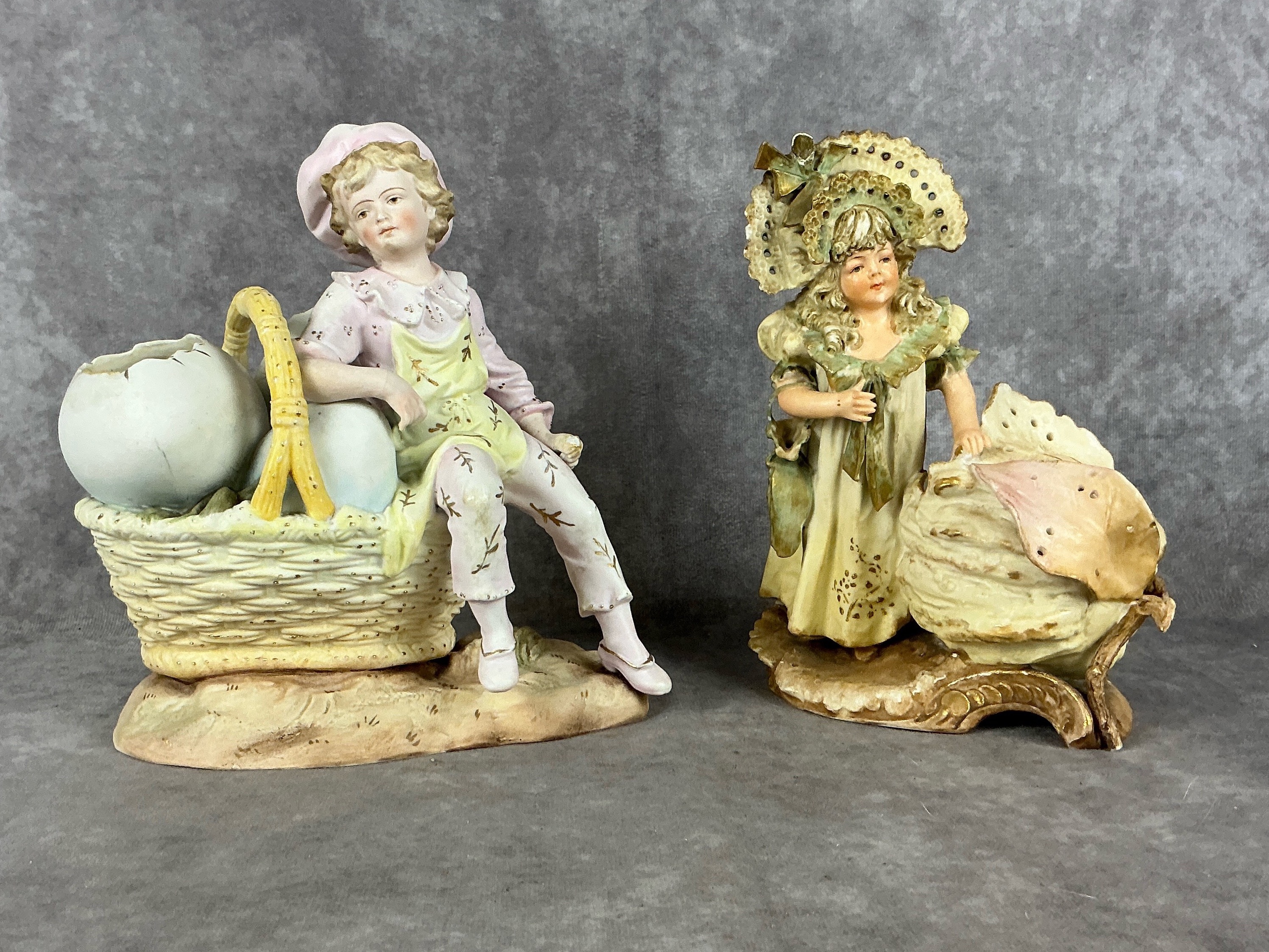 Porcelain Figurine Vases