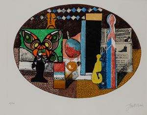 Gentilini Franco Natura morta , Anni '70