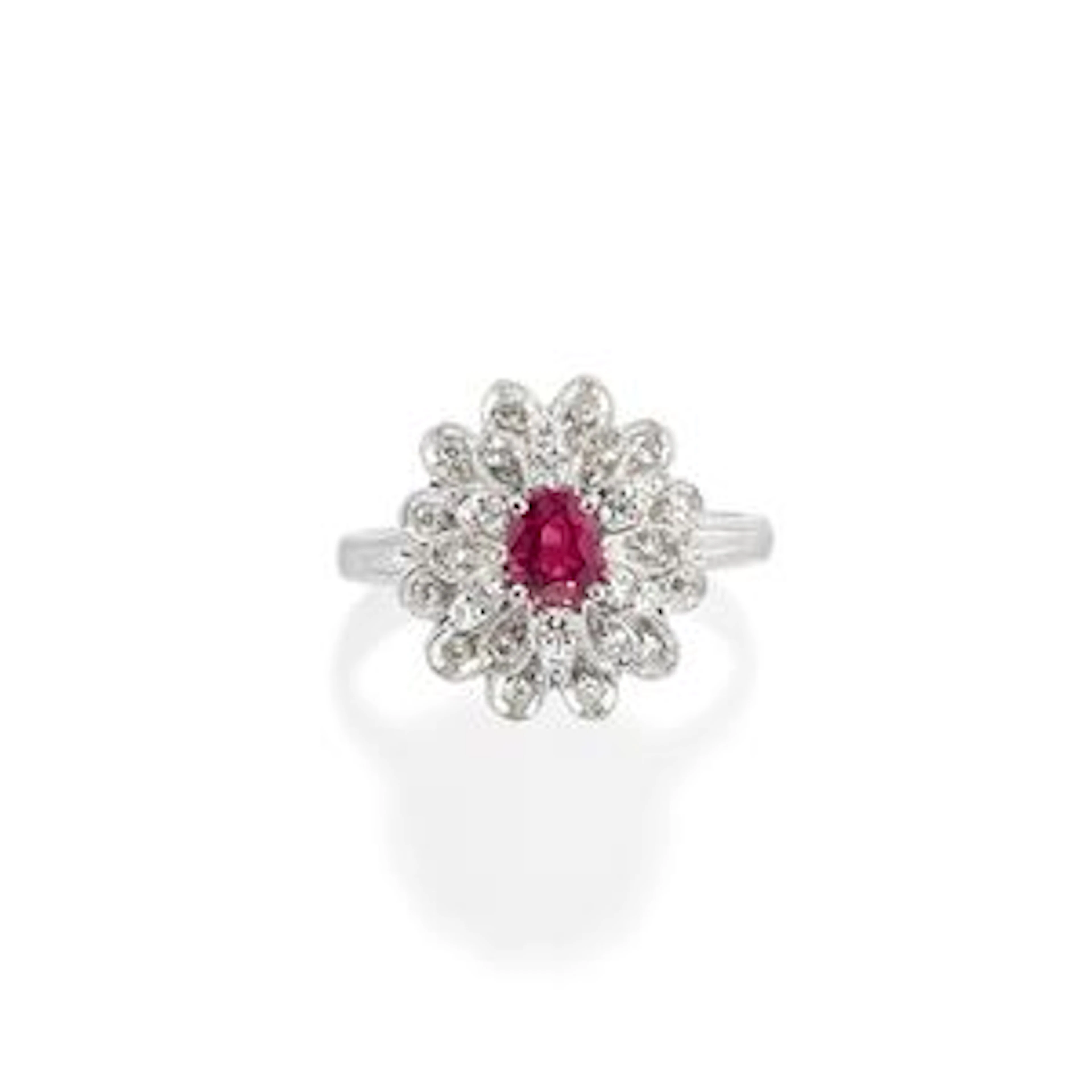 Anello con rubino