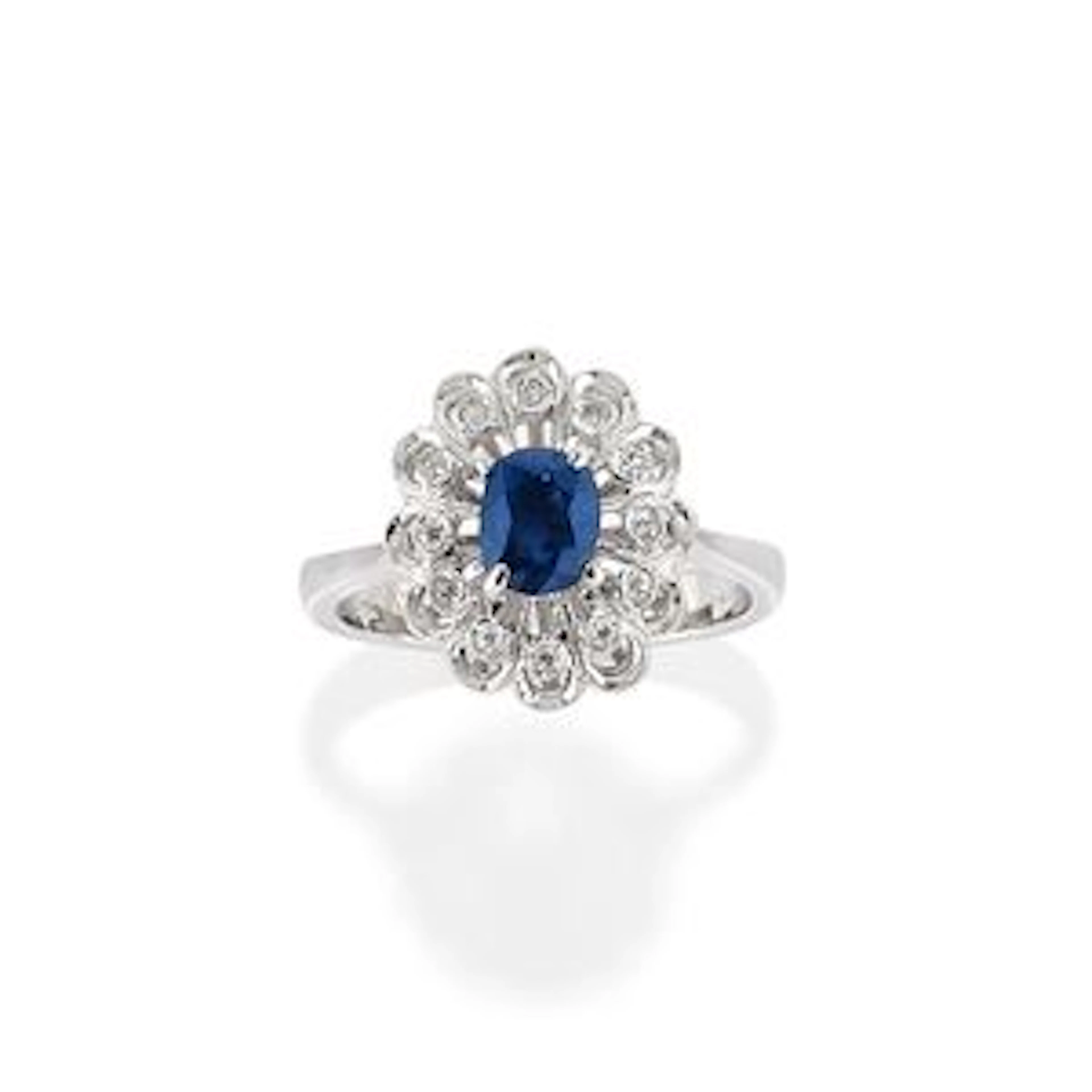 Anello con zaffiro