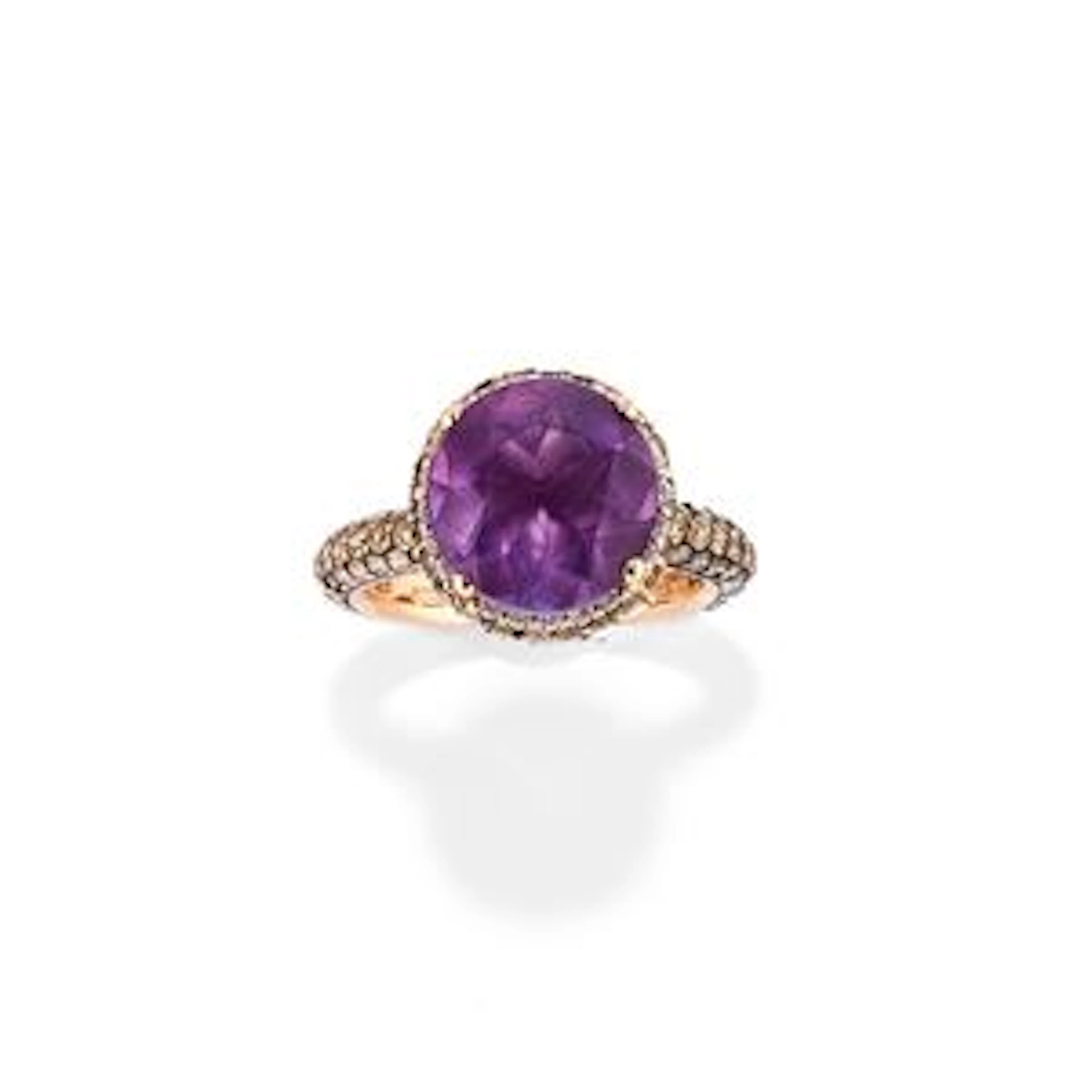 Anello con ametista
