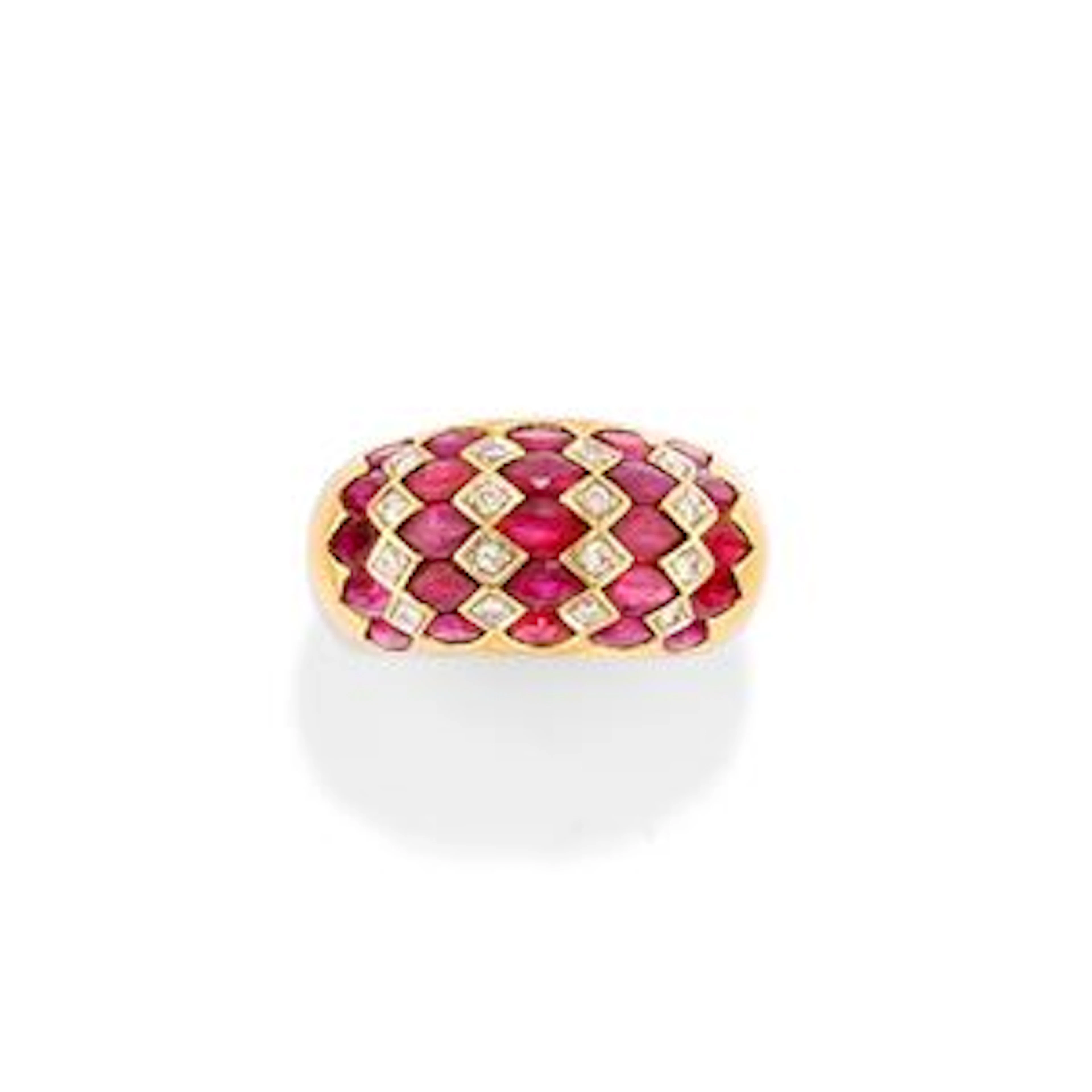 Anello con rubini
