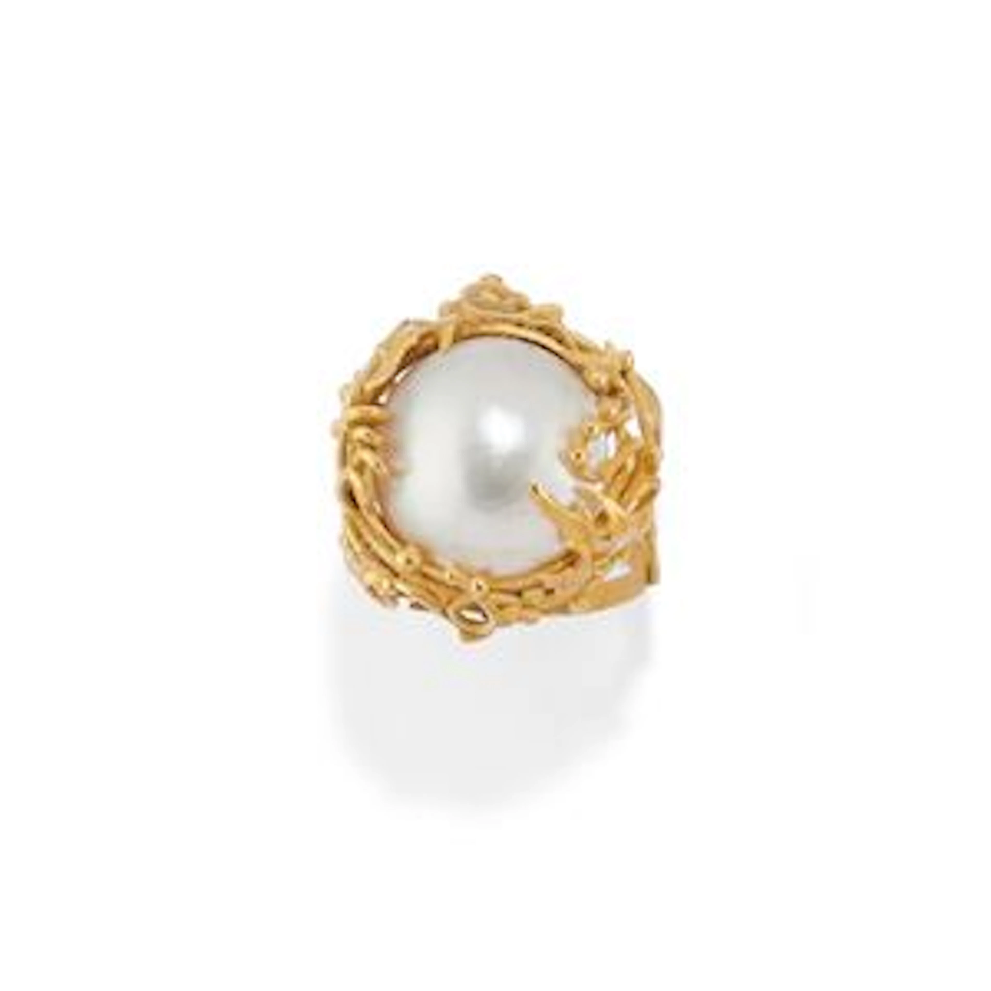 Anello con perla mabè