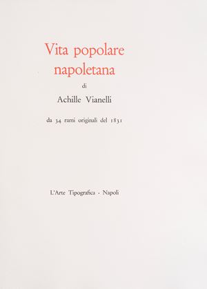 Achille Vianelli Vita popolare napoletana , 1900
