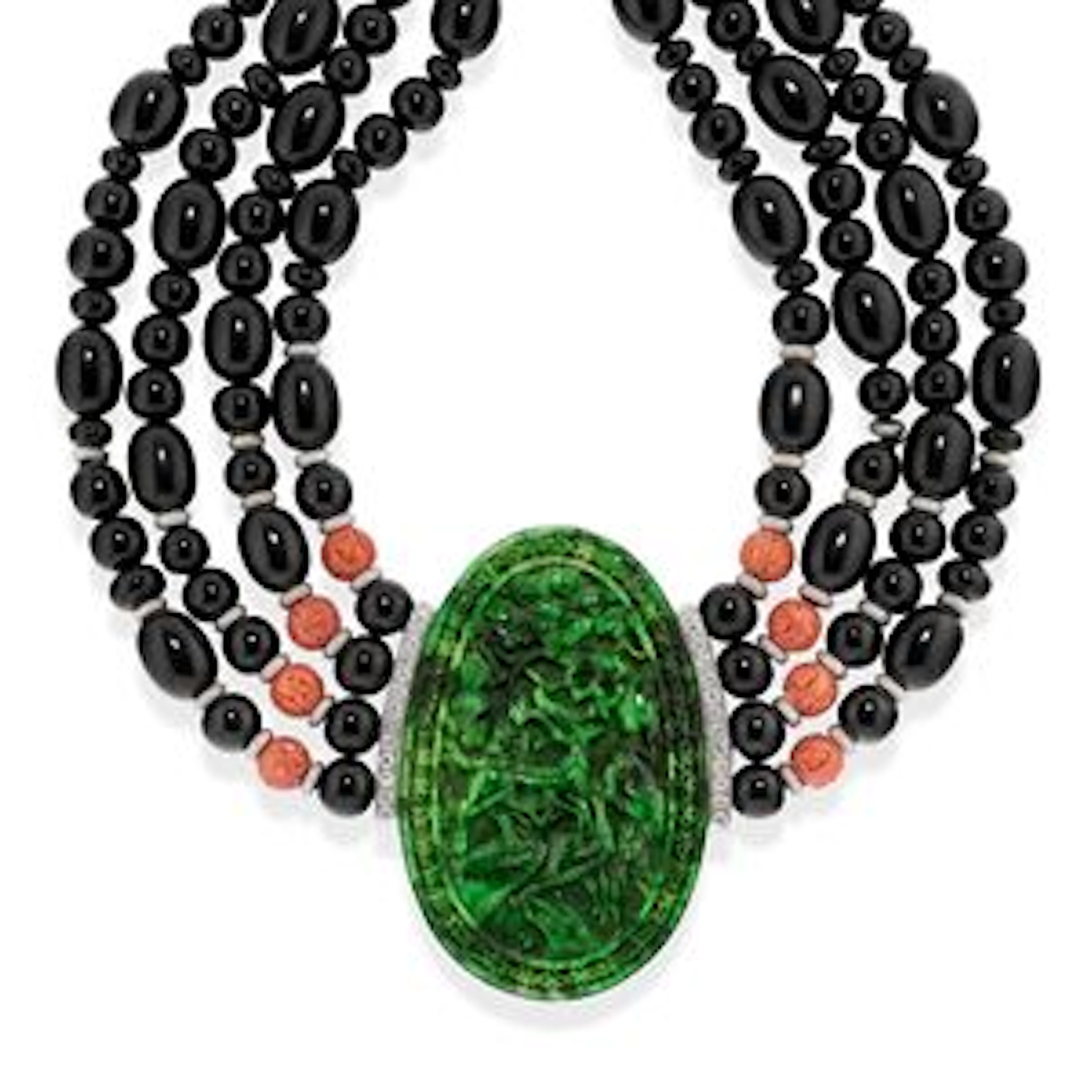 Collana con giadeite