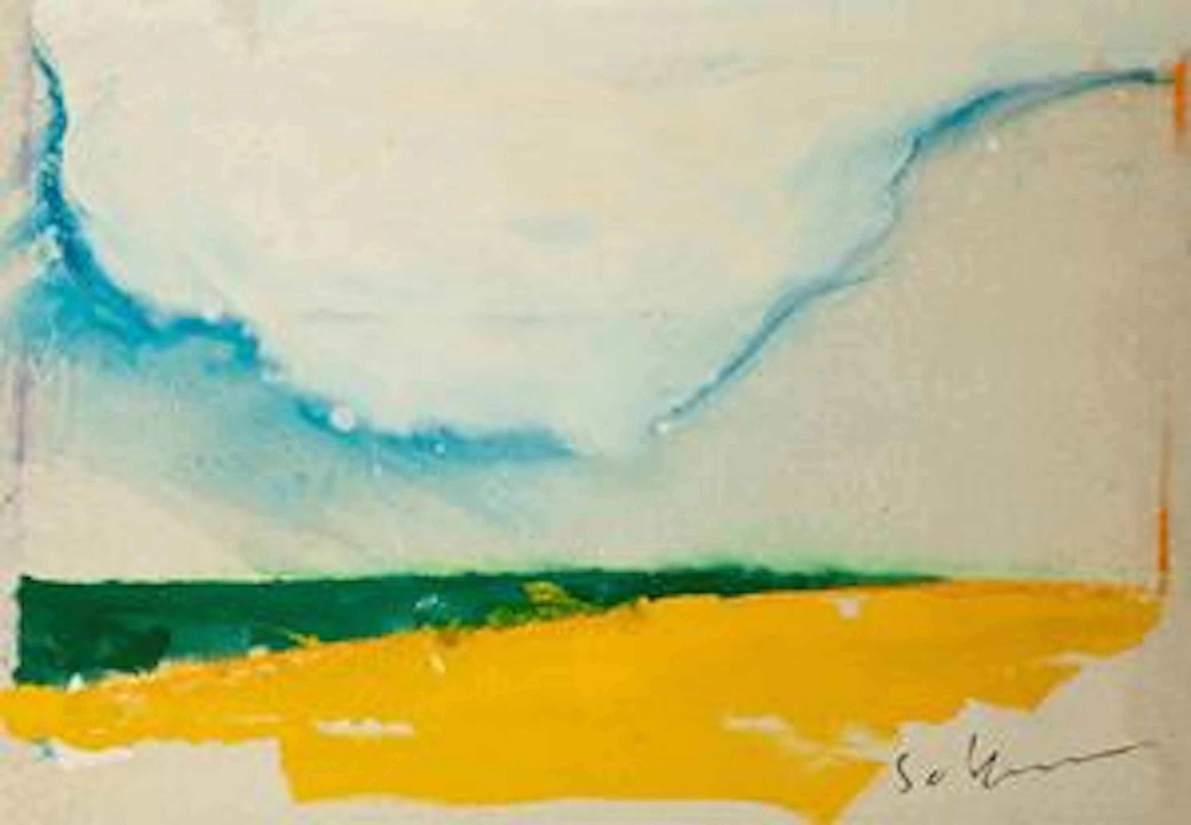 Schifano Mario Paesaggio anemico , 1973