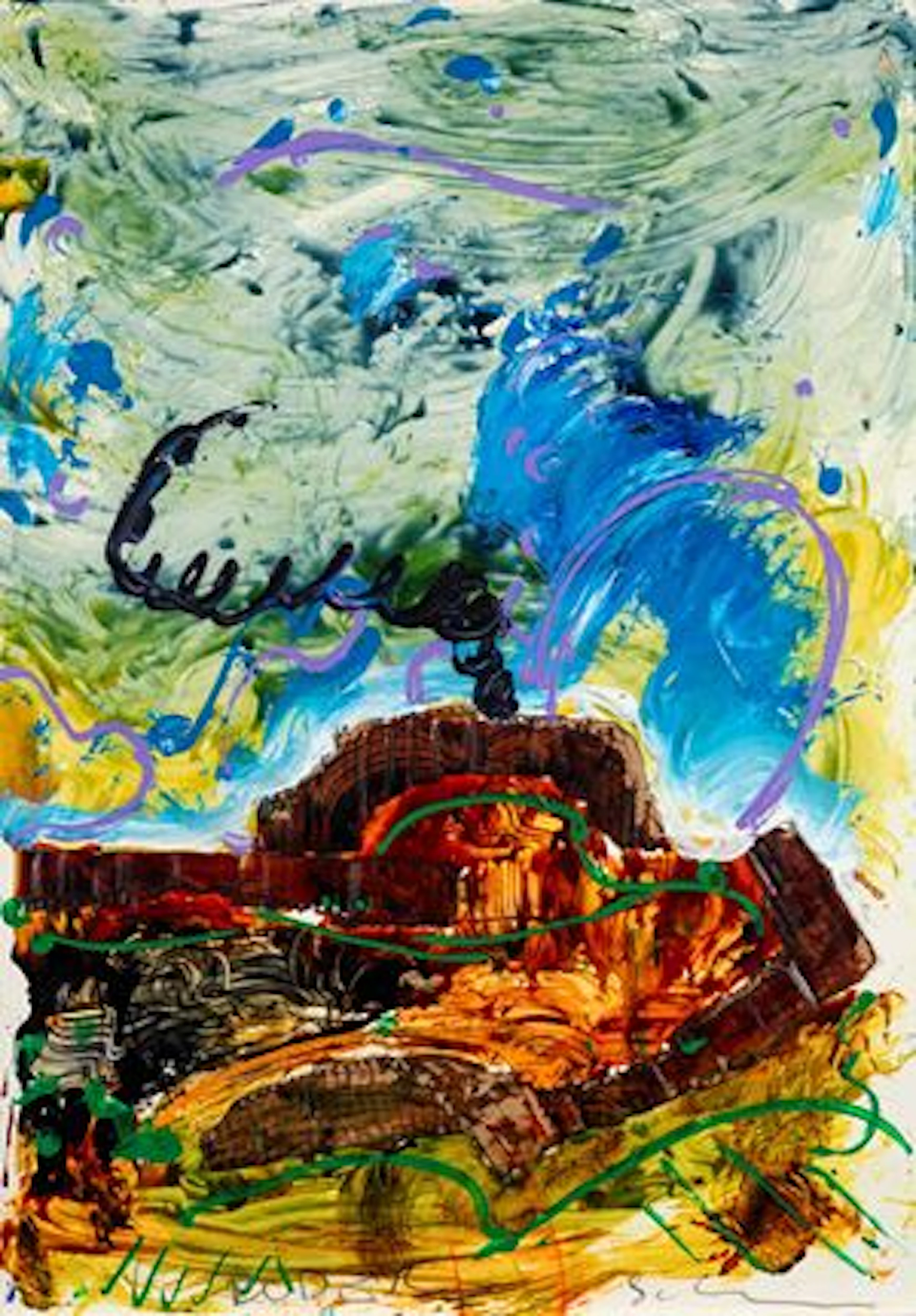 Schifano Mario Rudere , 1987