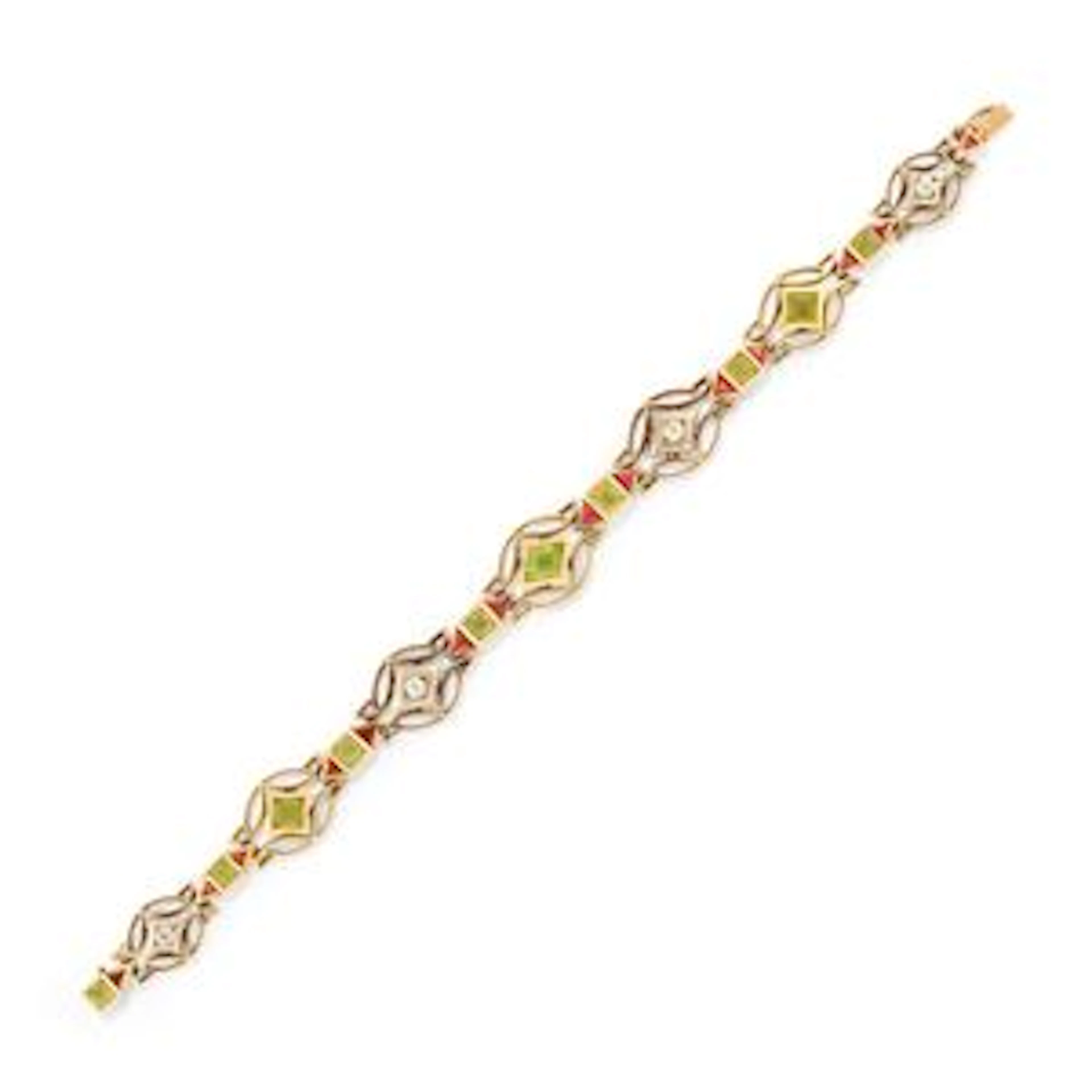 Bracciale con pietre colorate