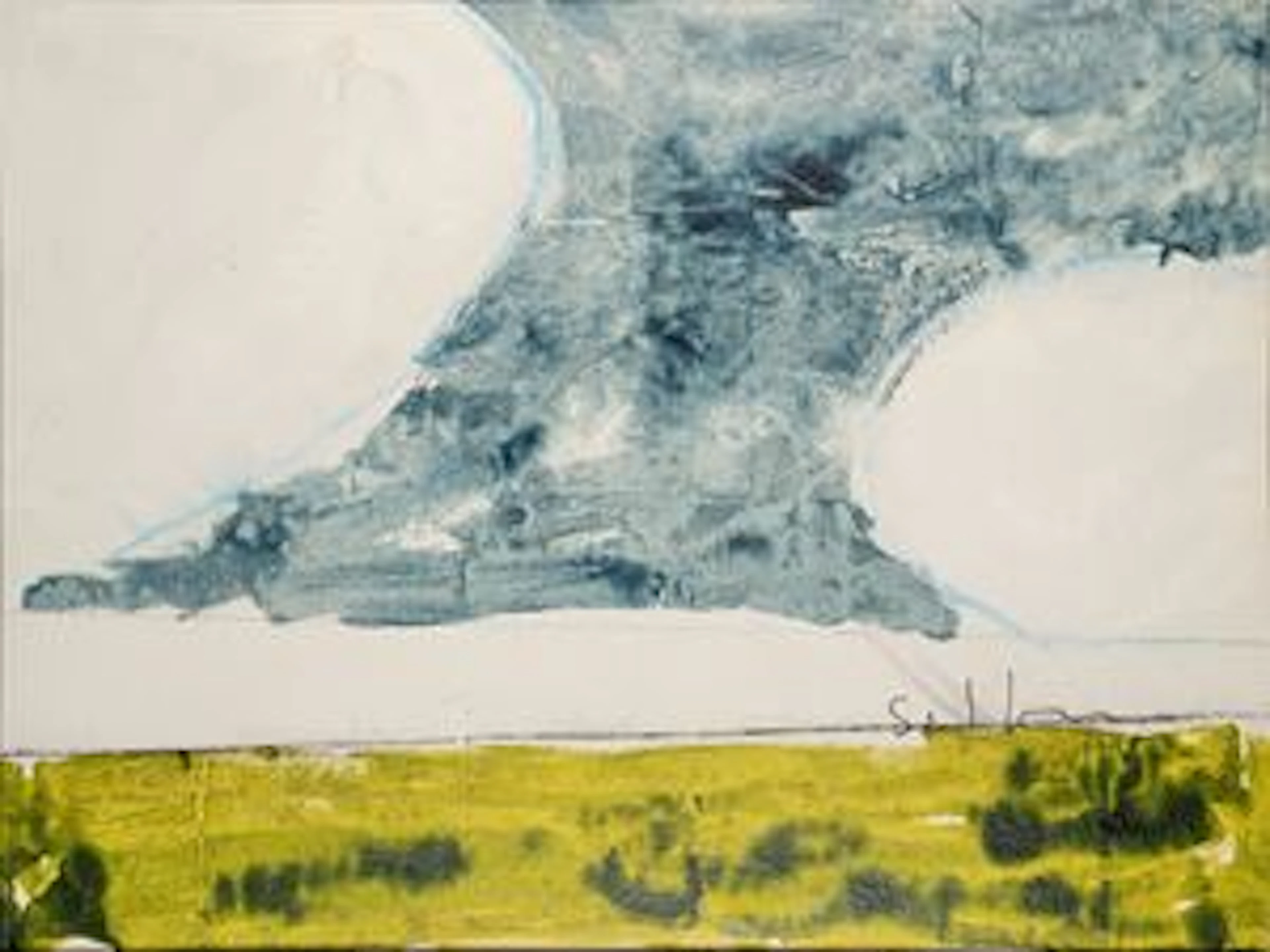 Schifano Mario Paesaggio anemico , 1979