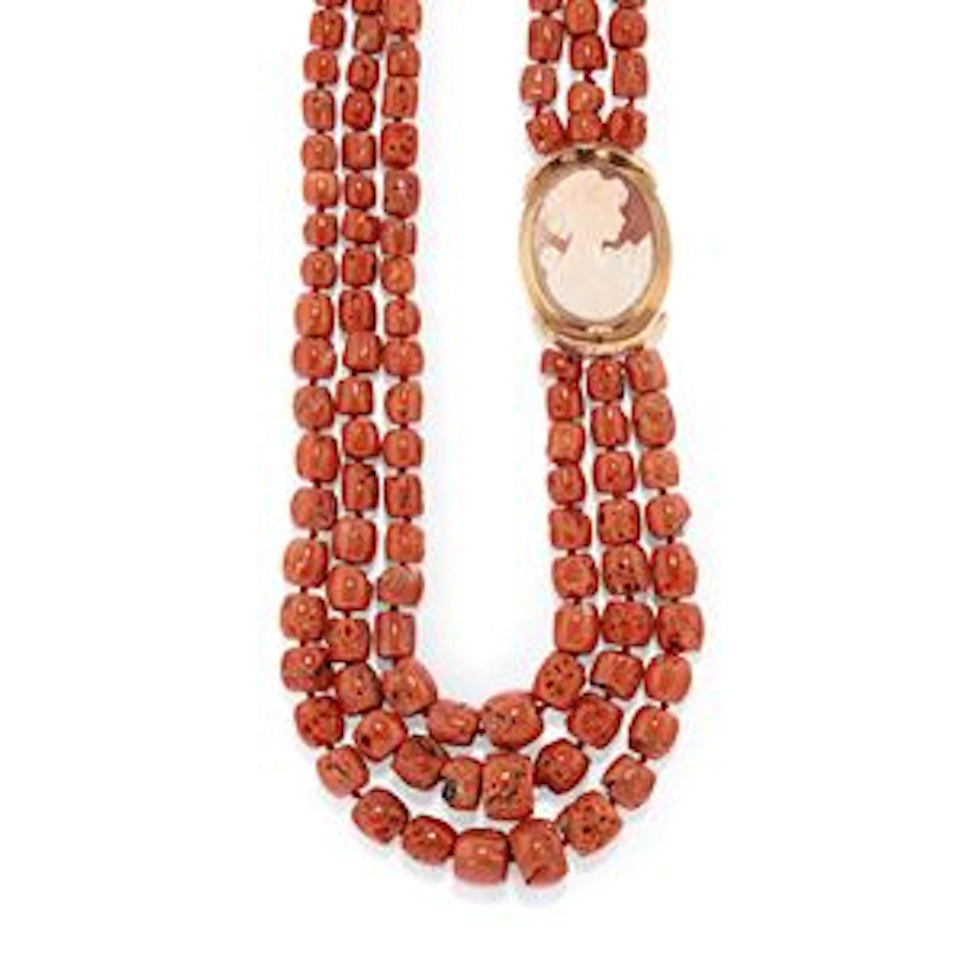 Collana con corallo