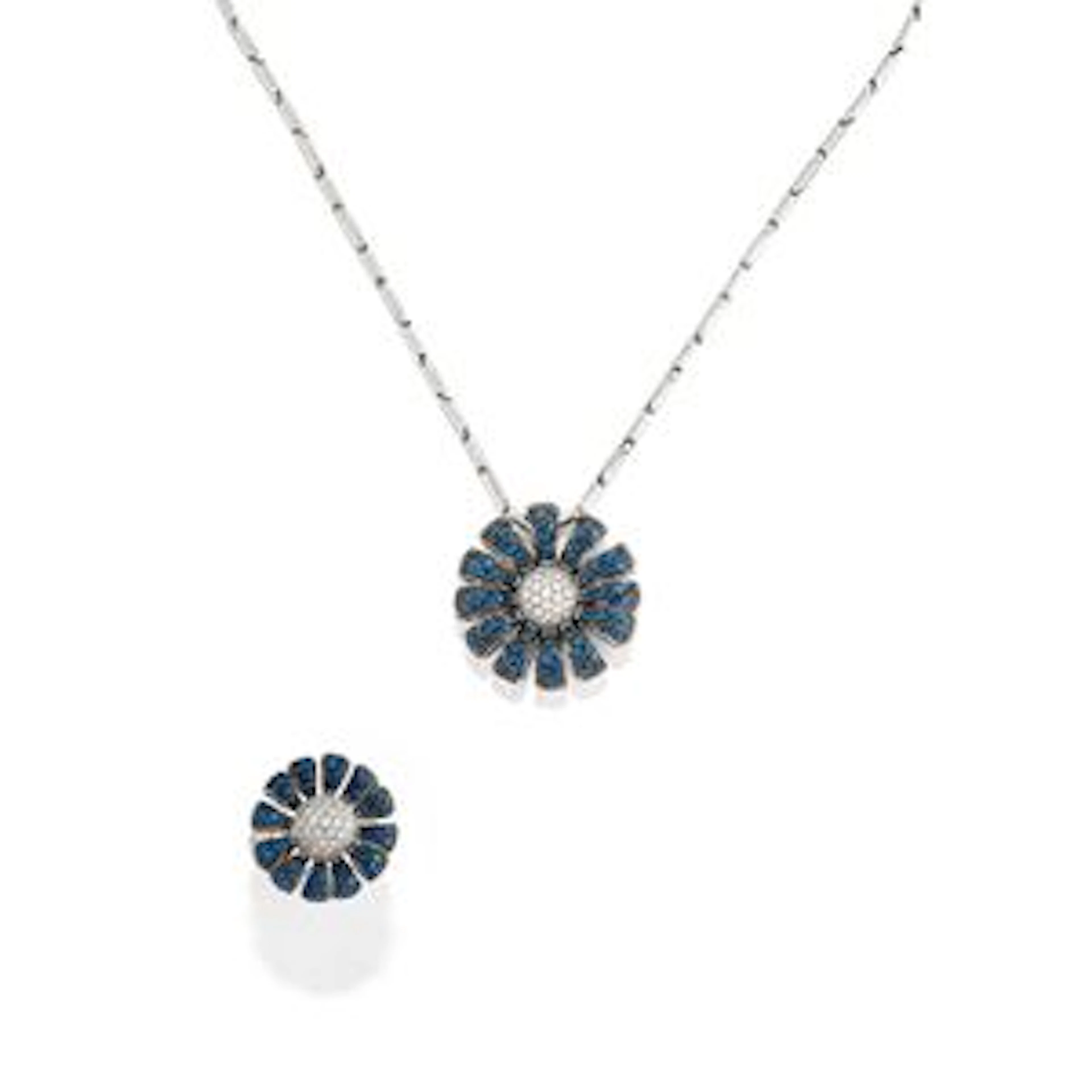 Chimento Demi parure con zaffiri